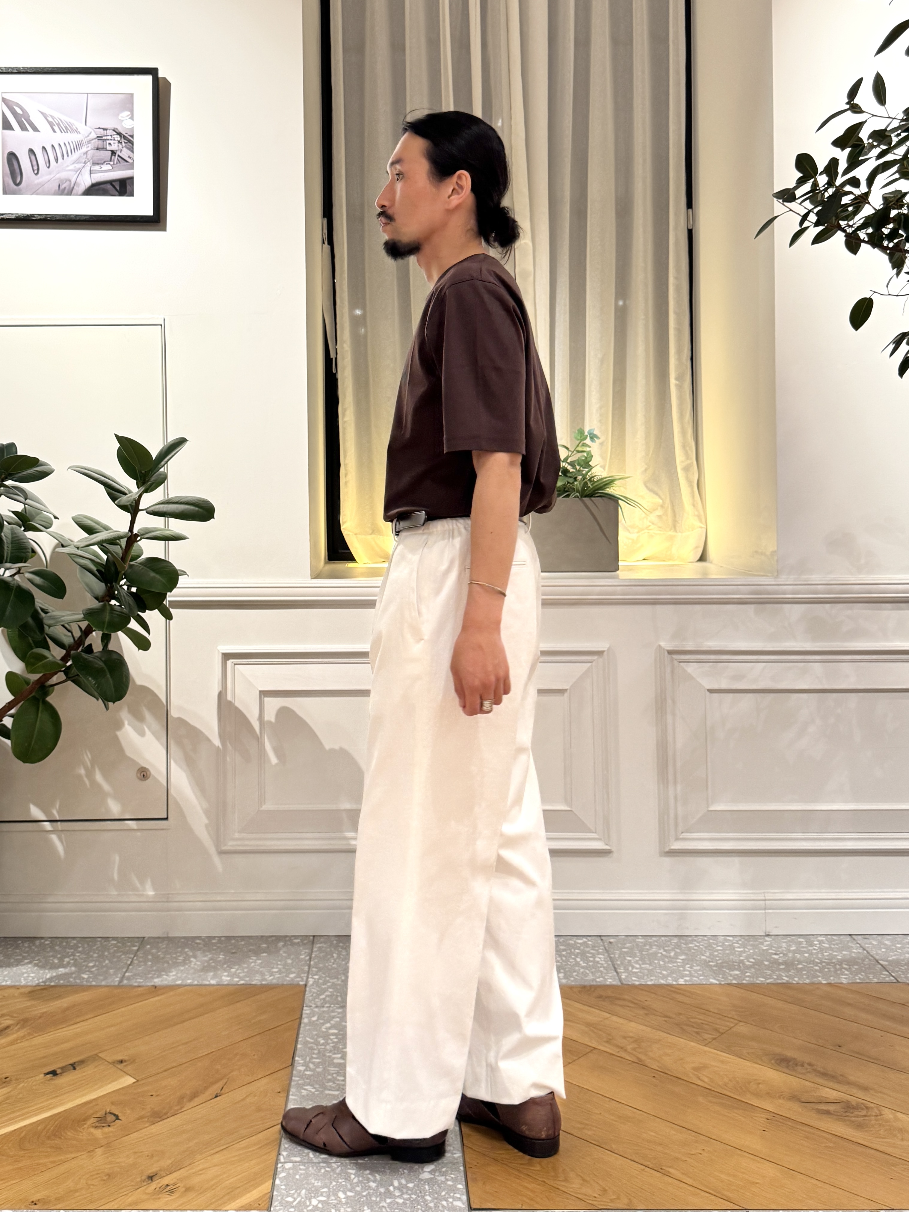 kawarataniさんの「DRESSTERIOR｜【接触冷感／抗菌防臭／消臭】ICE CLEAR COTTON ミサイルキャットTシャツ」を使ったコーディネート