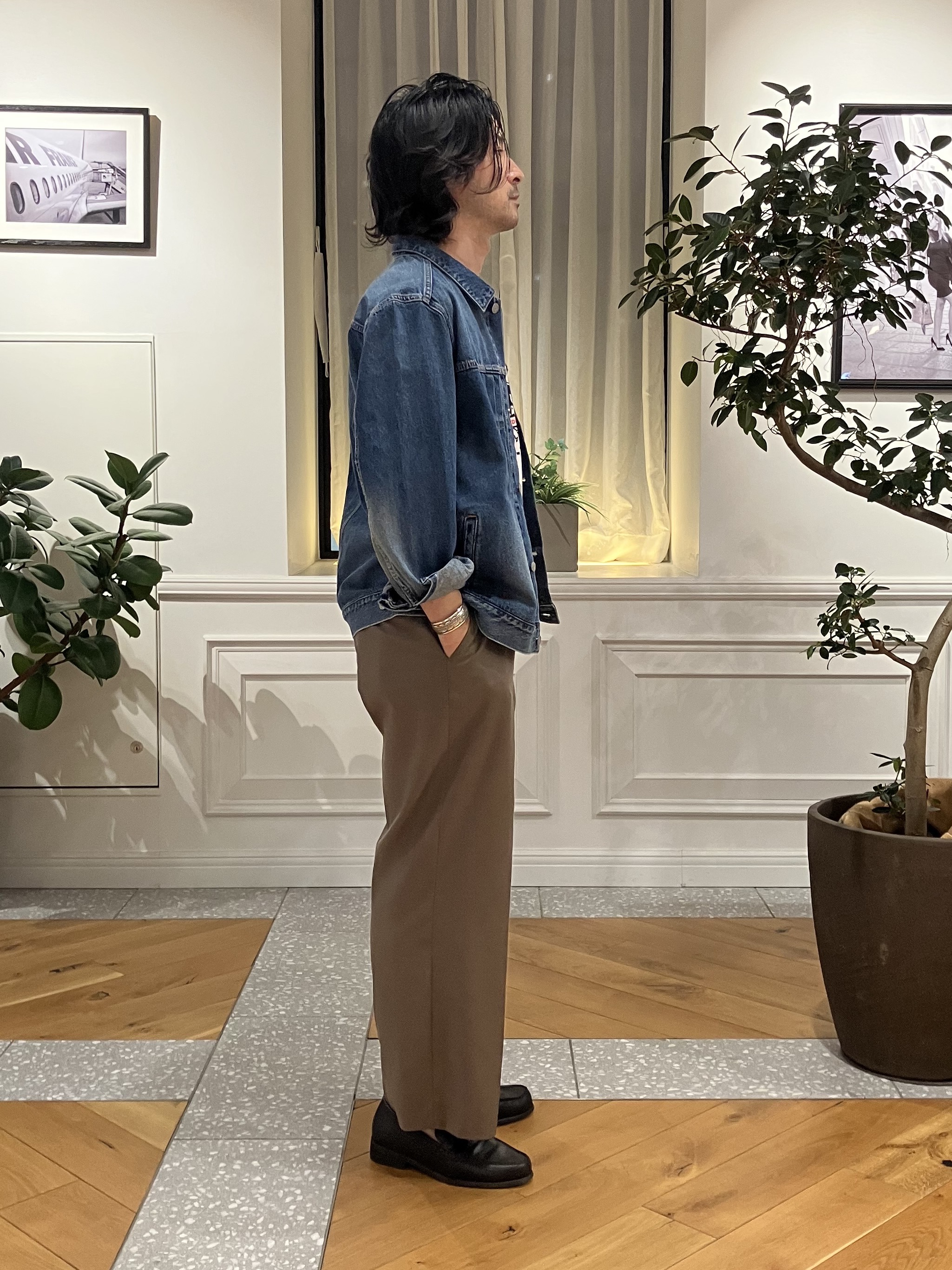 junyaさんの「DRESSTERIOR｜ファーストモデル ユーズドデニムGジャン」を使ったコーディネート