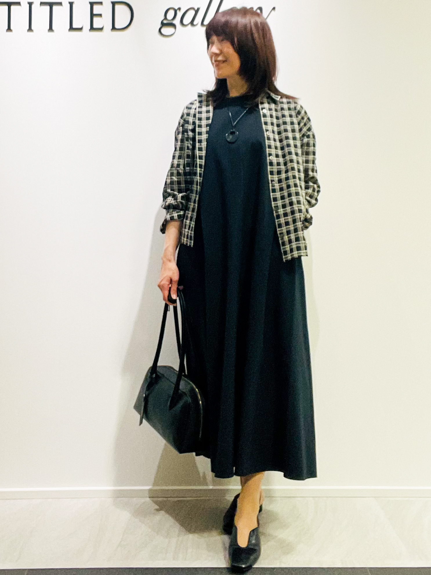 めいさんの「UNTITLED｜シアーチェックシャツブラウス」を使ったコーディネート