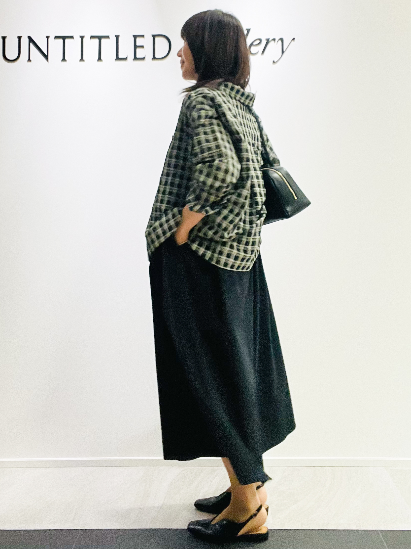 めいさんの「UNTITLED｜シアーチェックシャツブラウス」を使ったコーディネート