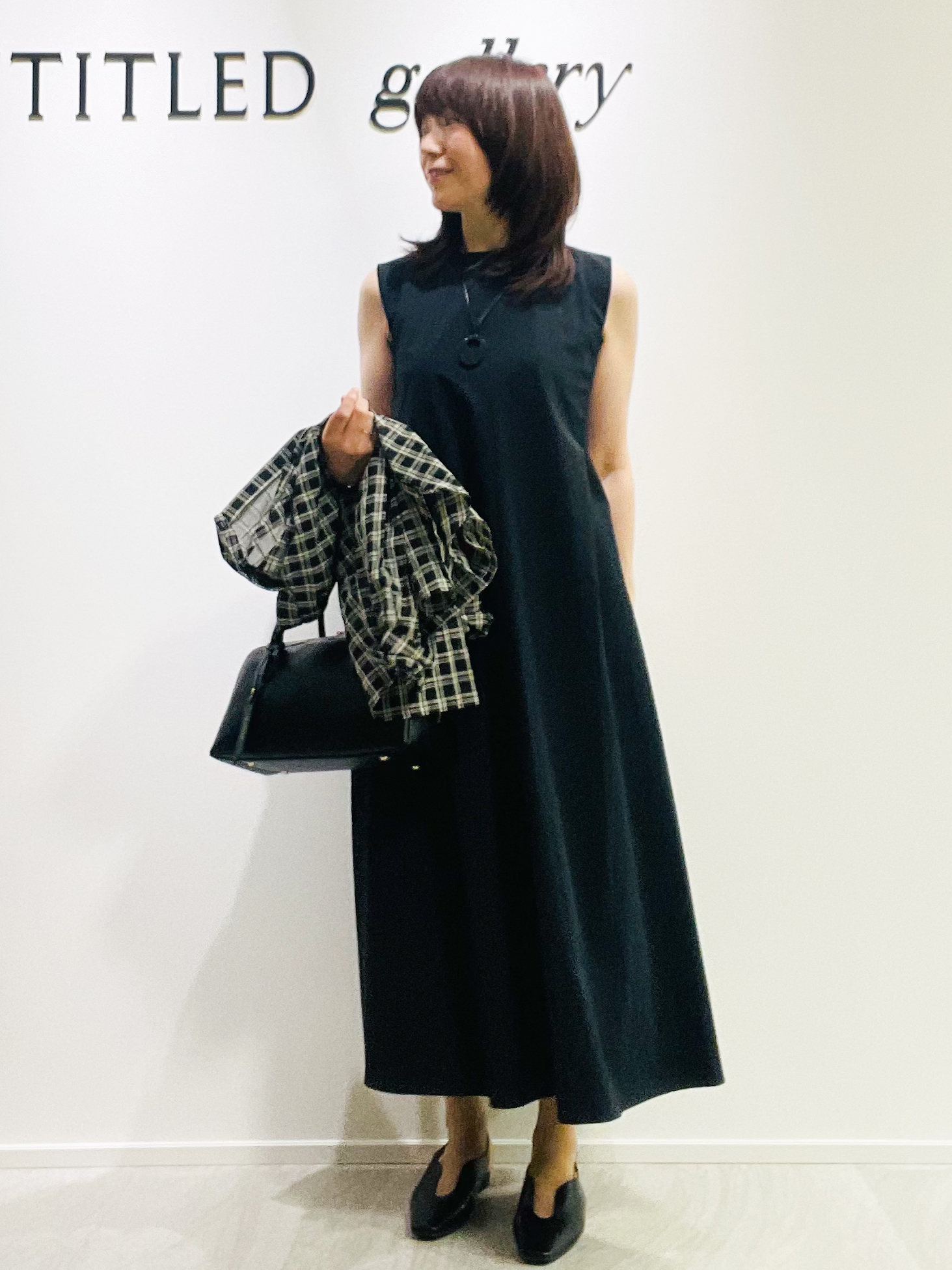 めいさんの「UNTITLED｜シアーチェックシャツブラウス」を使ったコーディネート