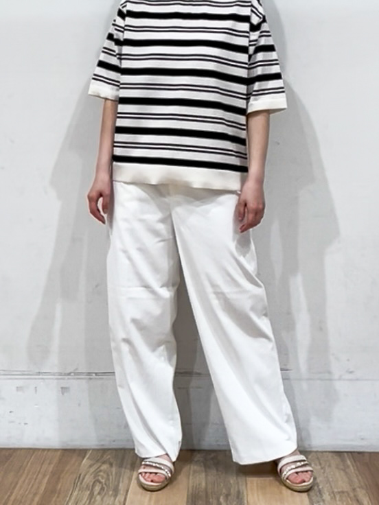 山さんさんの「grove｜【ひんやり・UVカット・洗濯機◎】Tシャツ感覚で着られるコットン混ニット」を使ったコーディネート
