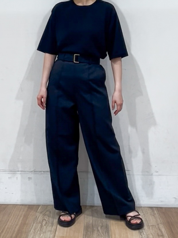 山さんさんの「grove｜【ひんやり・UVカット・洗濯機◎】Tシャツ感覚で着られるコットン混ニット」を使ったコーディネート