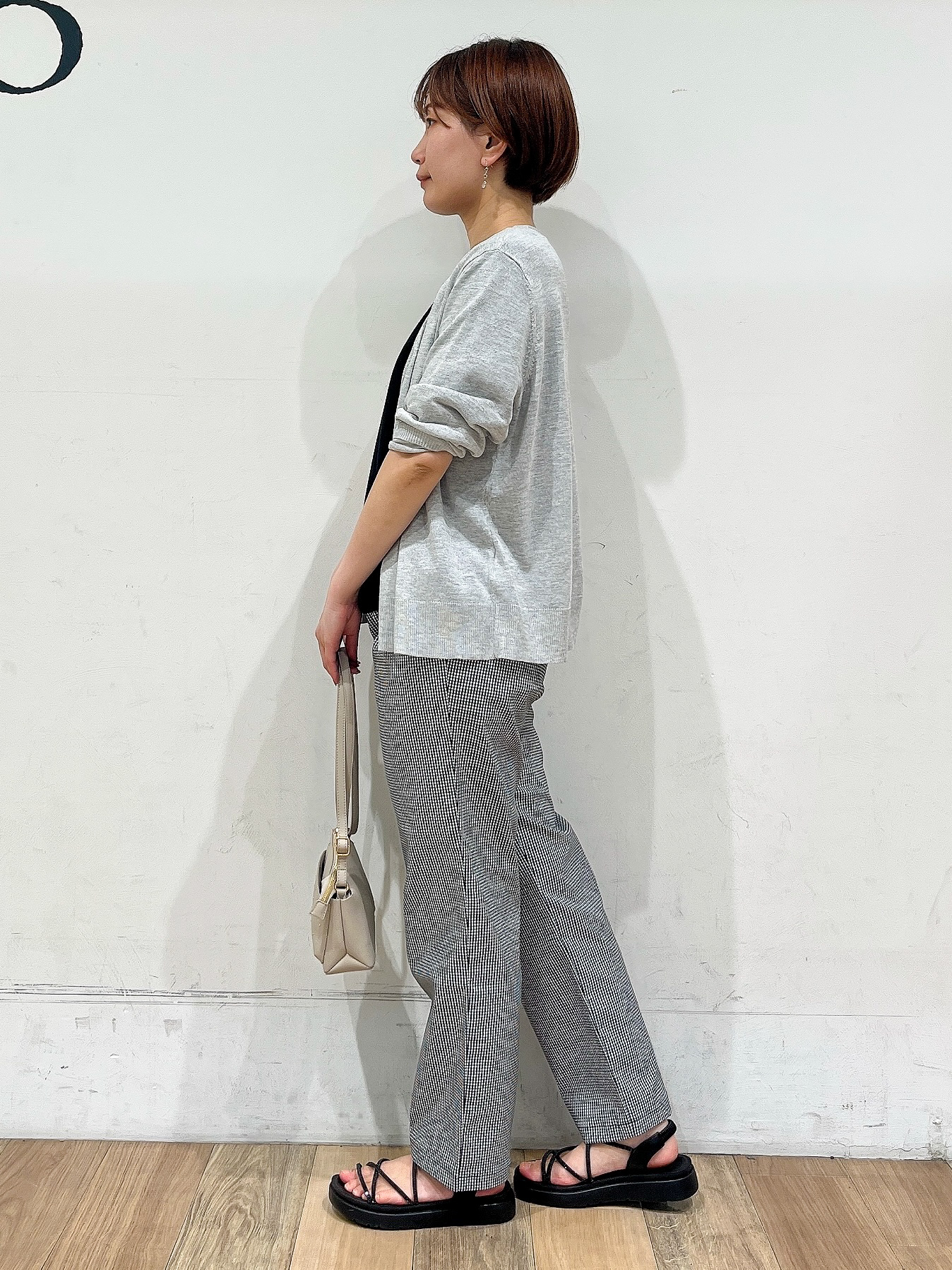 山さんさんの「grove｜高評価！【接触冷感／UVカットetc】ベーシックショートカーディガン」を使ったコーディネート