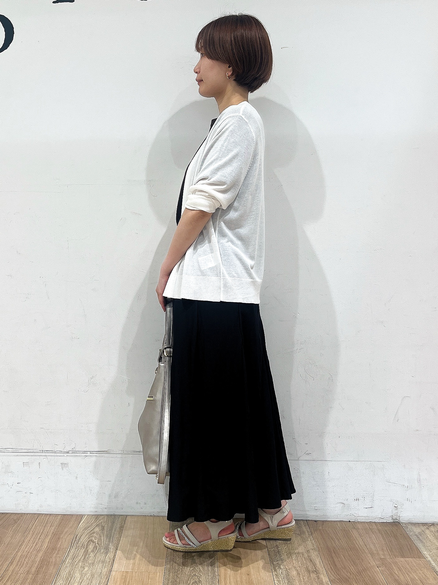 山さんさんの「grove｜高評価！【接触冷感／UVカットetc】ベーシックショートカーディガン」を使ったコーディネート