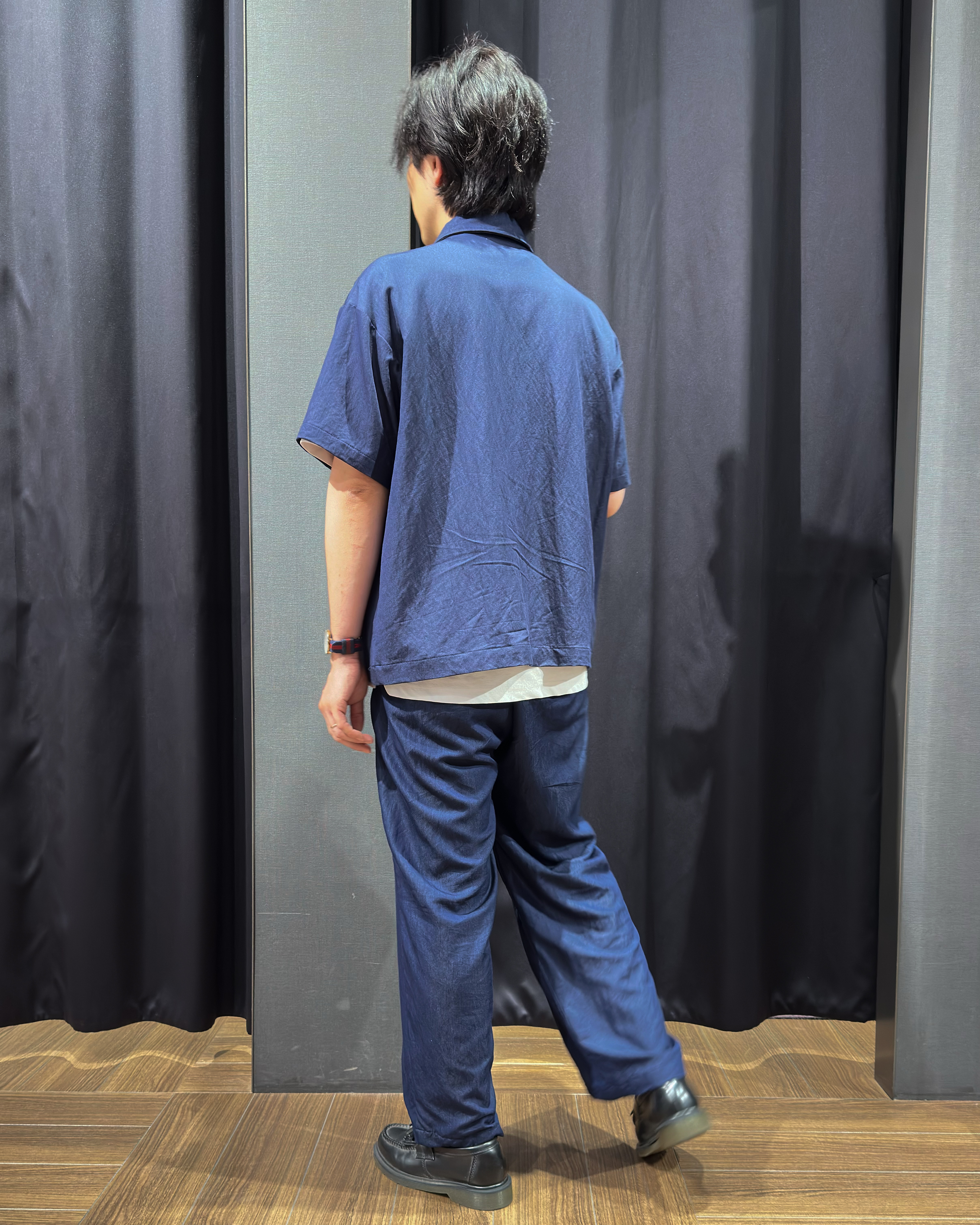 tomoyaさんの「THE SHOP TK｜【セットアップ可／洗濯機OK】アソート ジップ半袖シャツ」を使ったコーディネート
