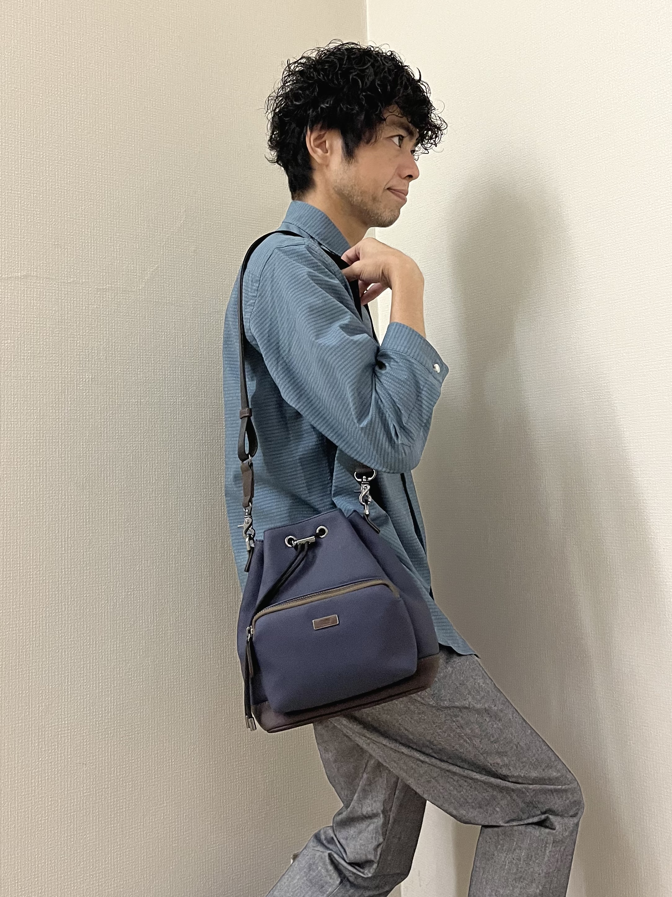 URAさんの「TAKEO KIKUCHI｜【日本製】DotAir（R）サッカー7分袖シャツ」を使ったコーディネート