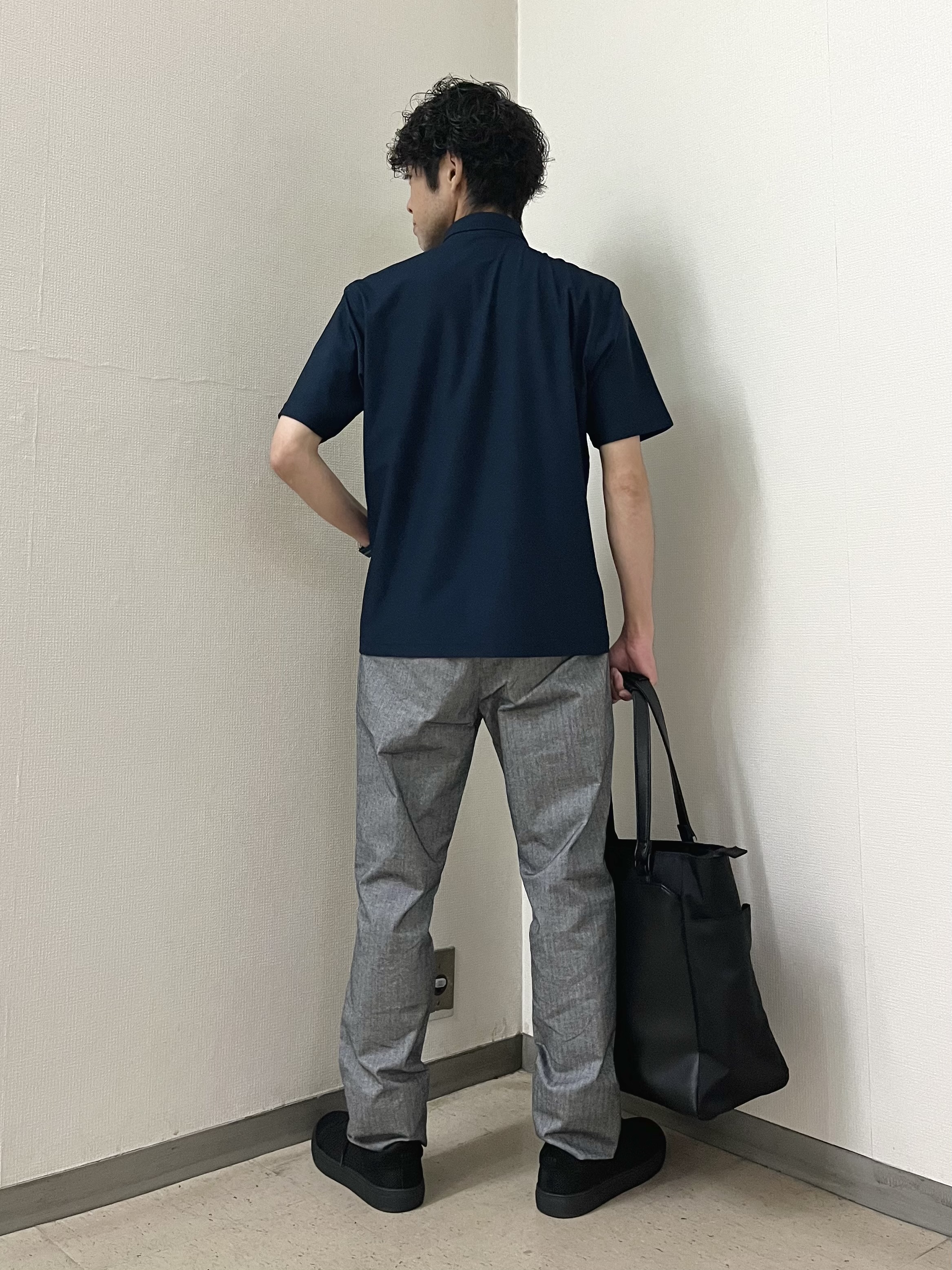 URAさんの「TAKEO KIKUCHI｜【通気性】AIR TOOL ポロシャツ」を使ったコーディネート