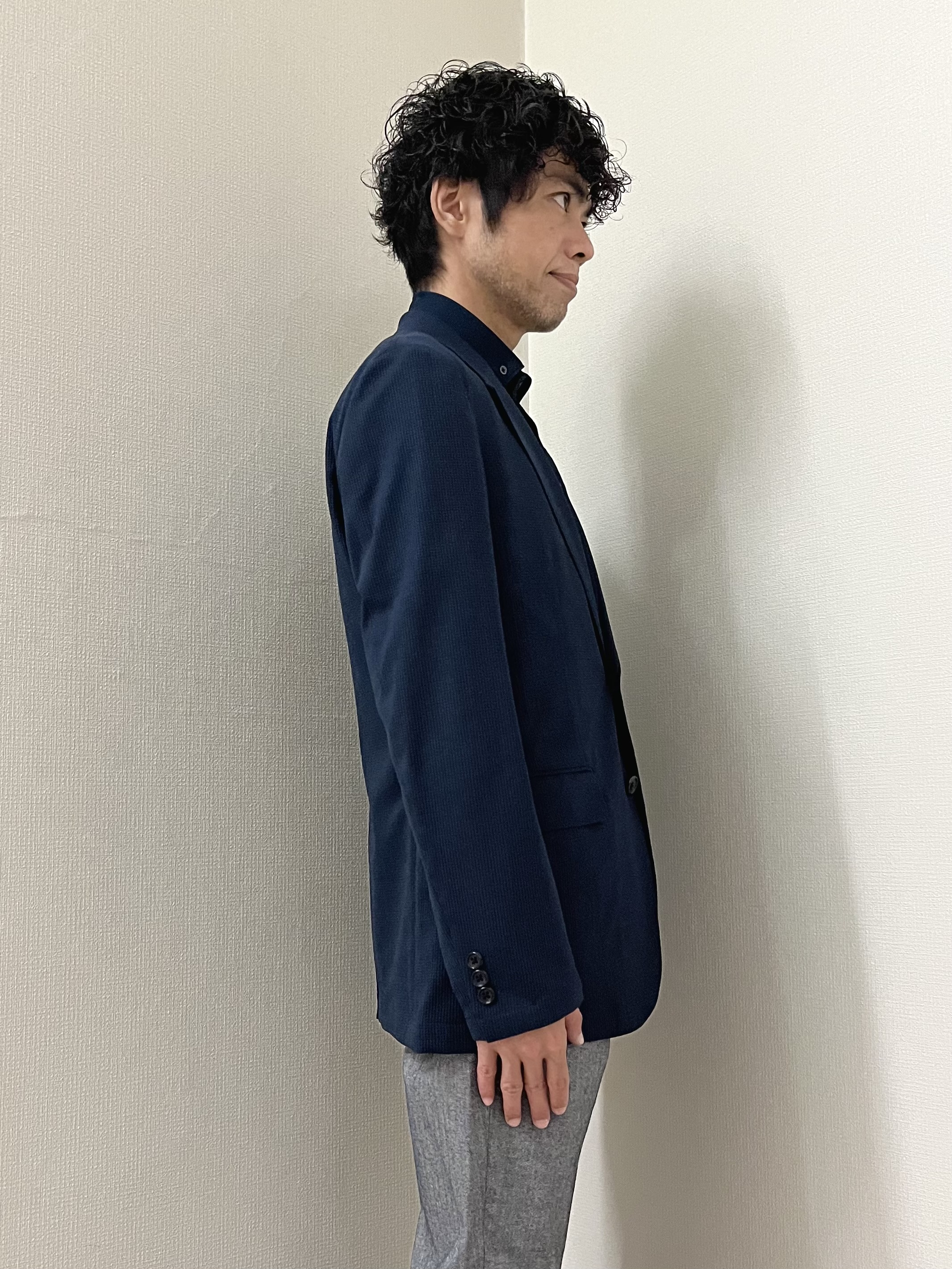 URAさんの「TAKEO KIKUCHI｜【Begin5月号掲載/通気性】トリコットサッカー ジャケット」を使ったコーディネート