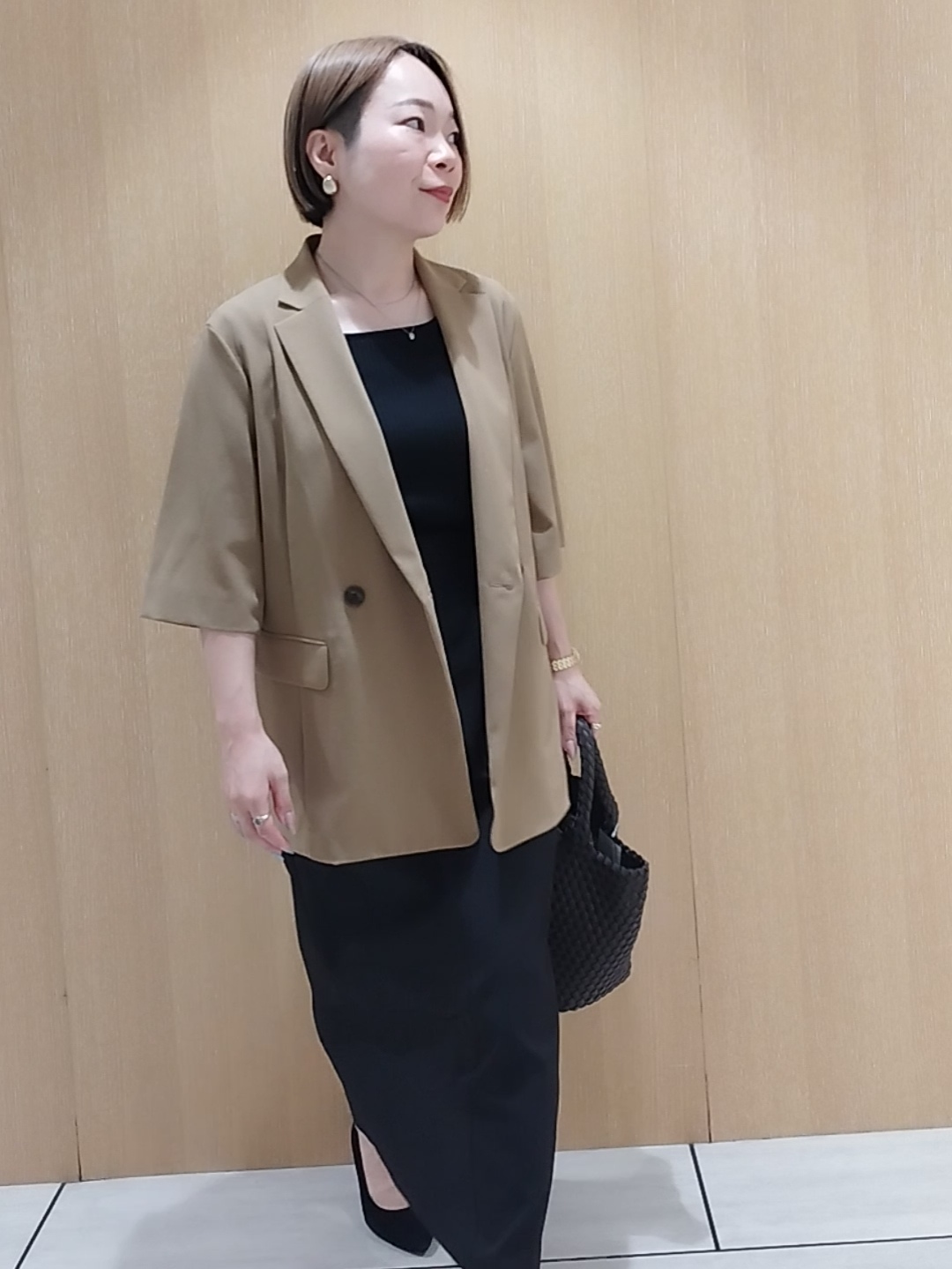 s u g iさんの「UNTITLED｜【セットアップ可/UVカット/通気性】エアリークール半袖ジャケット」を使ったコーディネート