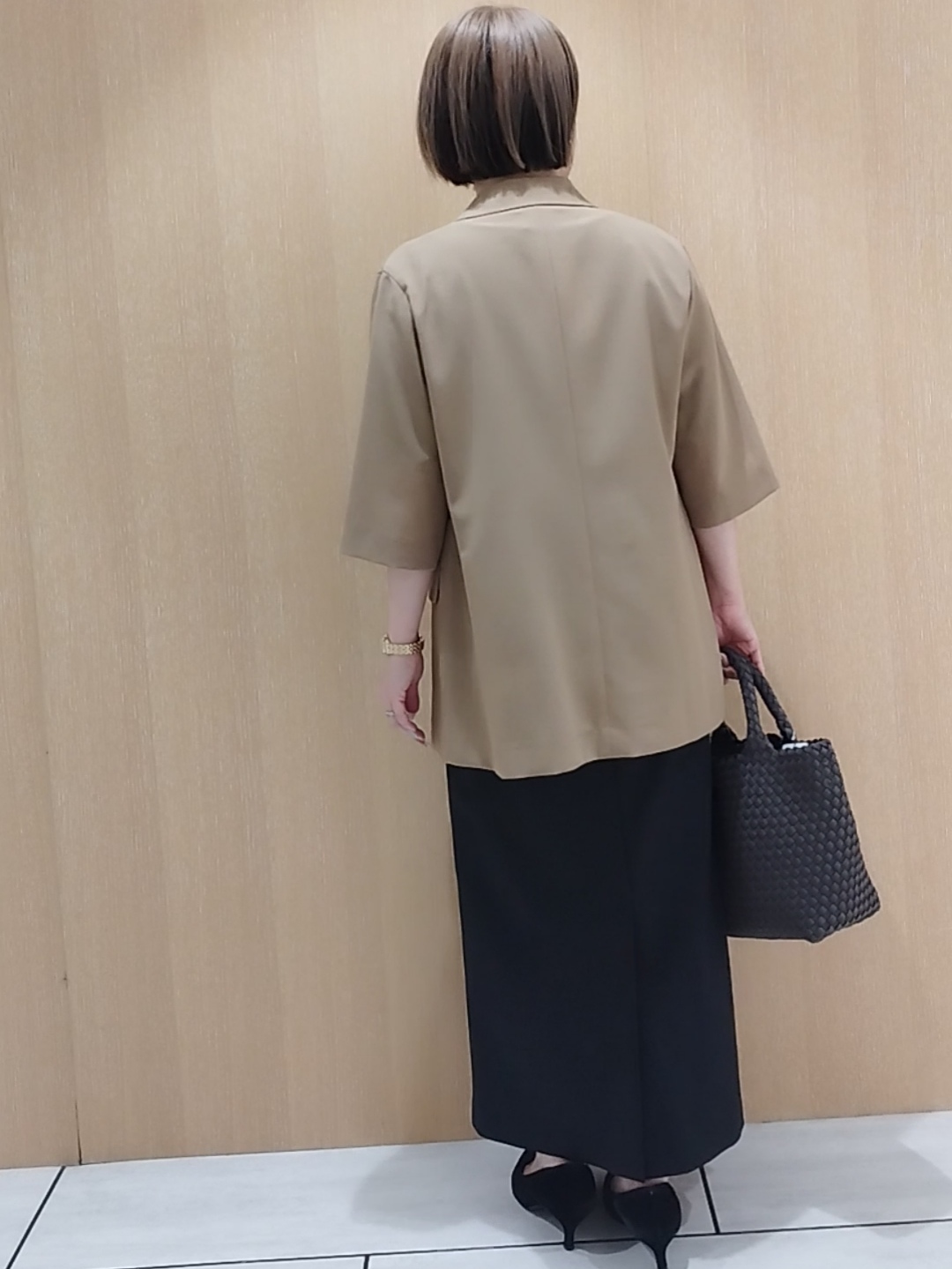 s u g iさんの「UNTITLED｜【セットアップ可/UVカット/通気性】エアリークール半袖ジャケット」を使ったコーディネート