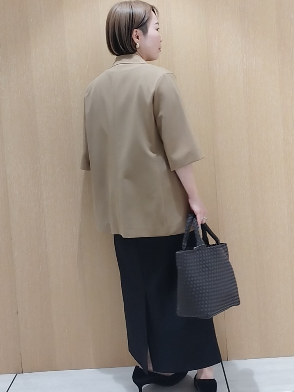 s u g iさんの「UNTITLED｜【セットアップ可/UVカット/通気性】エアリークール半袖ジャケット」を使ったコーディネート