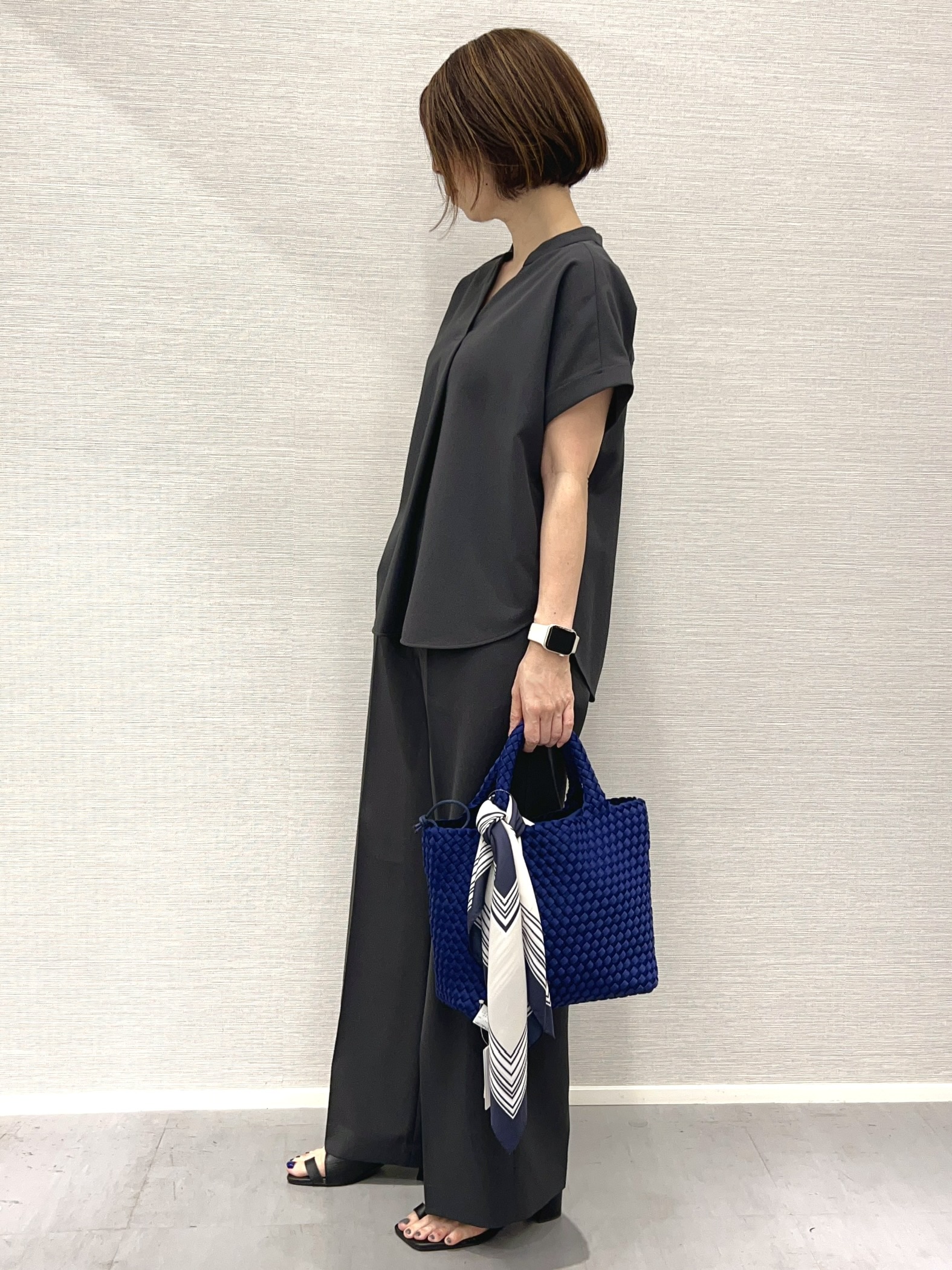 Shinakoさんの「UNTITLED｜【セットアップ可/通気性/UVカット】エアリークールブラウス」を使ったコーディネート