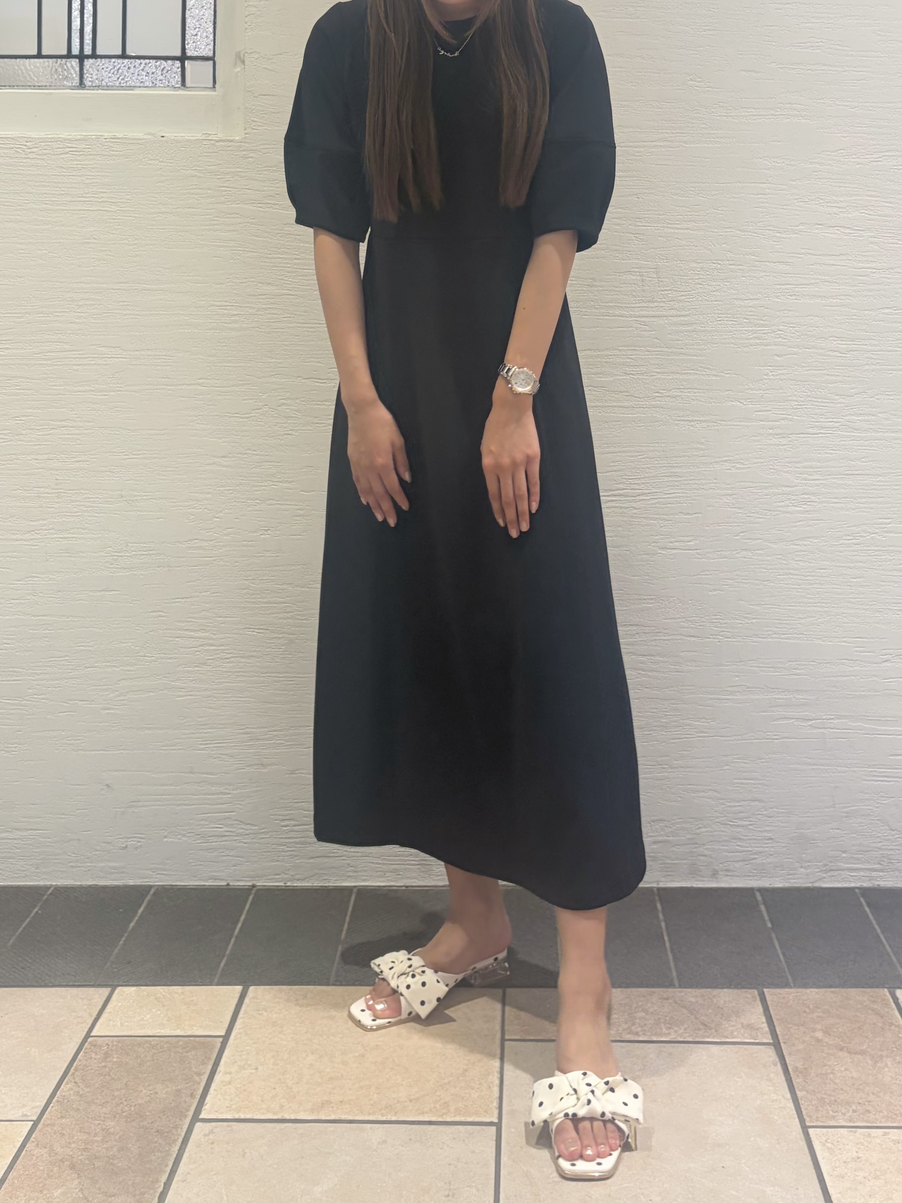 suzuhaさんの「ESPERANZA｜リボンクリアヒールサンダル」を使ったコーディネート