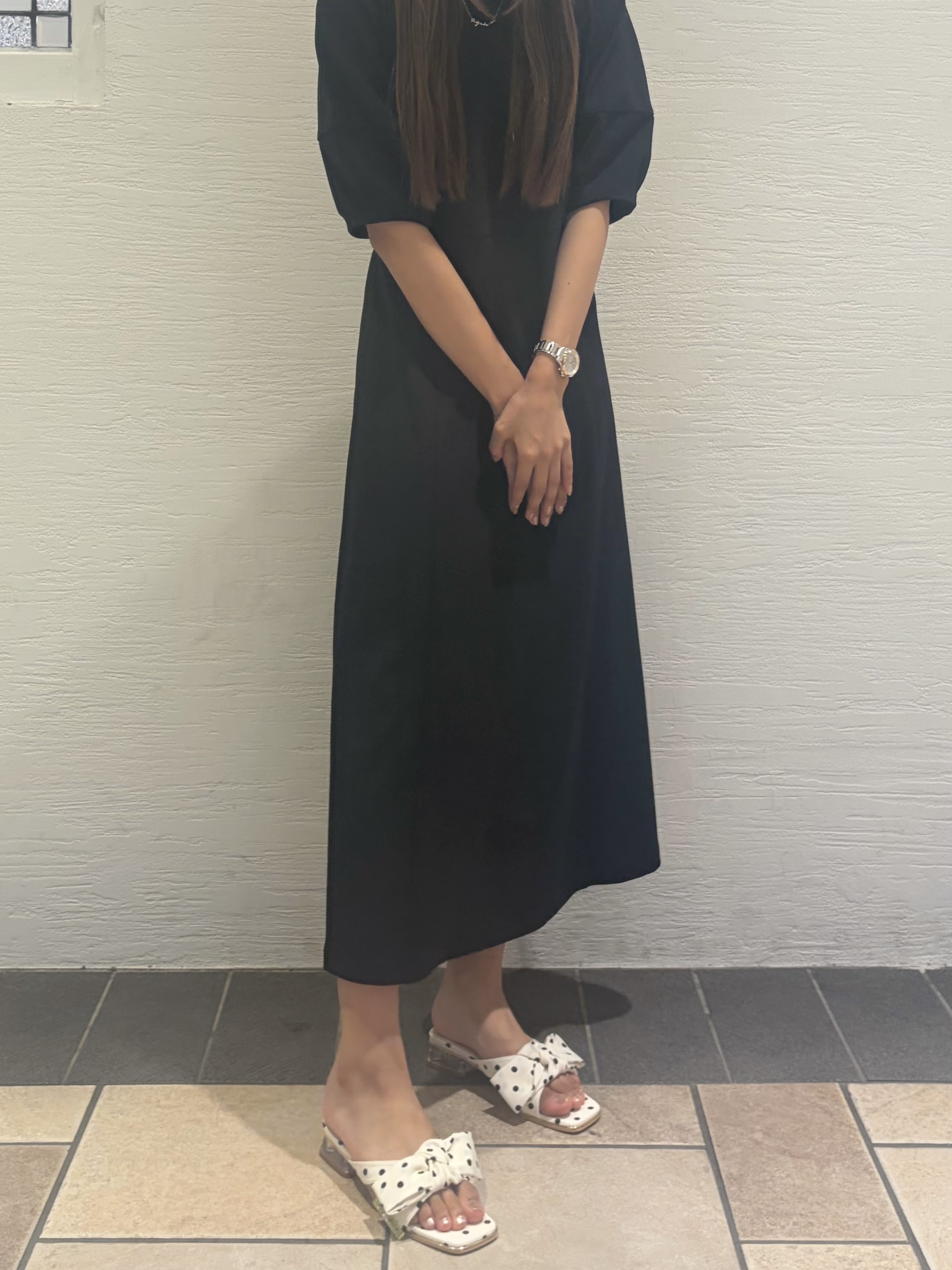 suzuhaさんの「ESPERANZA｜リボンクリアヒールサンダル」を使ったコーディネート