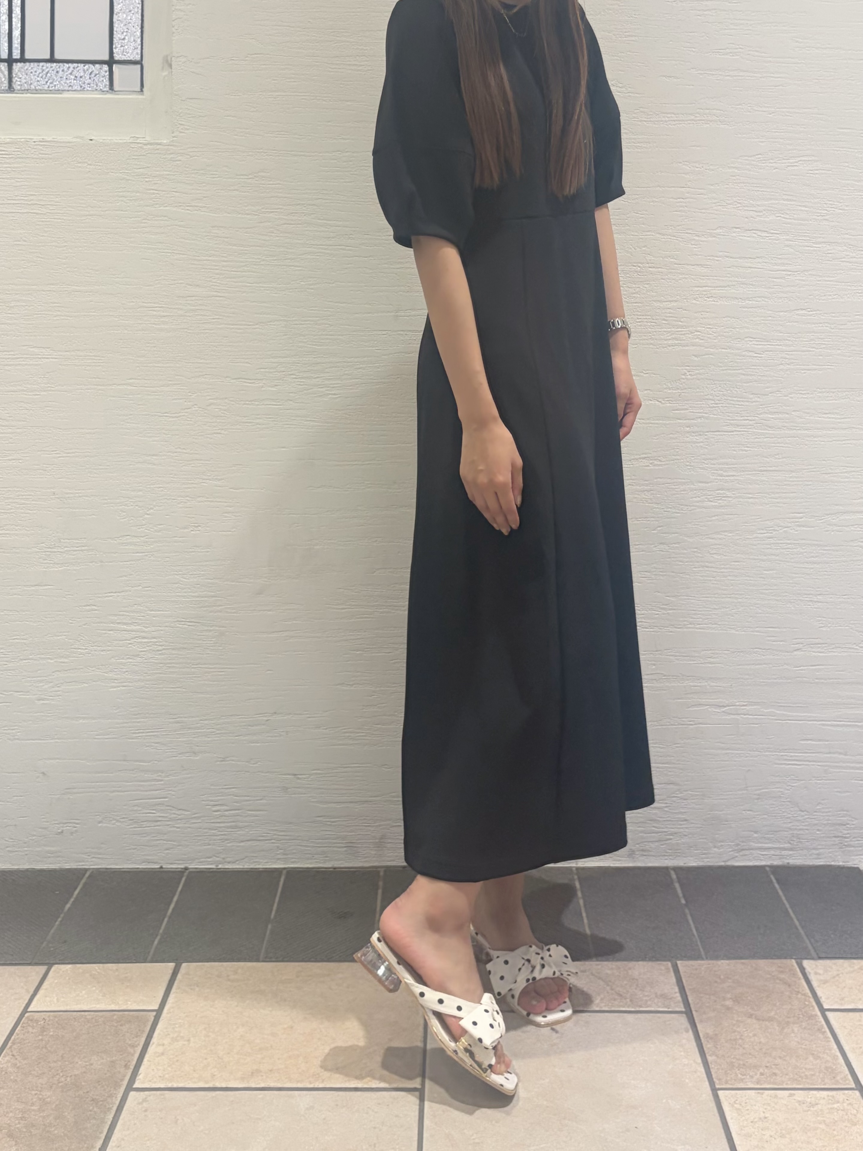 suzuhaさんの「ESPERANZA｜リボンクリアヒールサンダル」を使ったコーディネート
