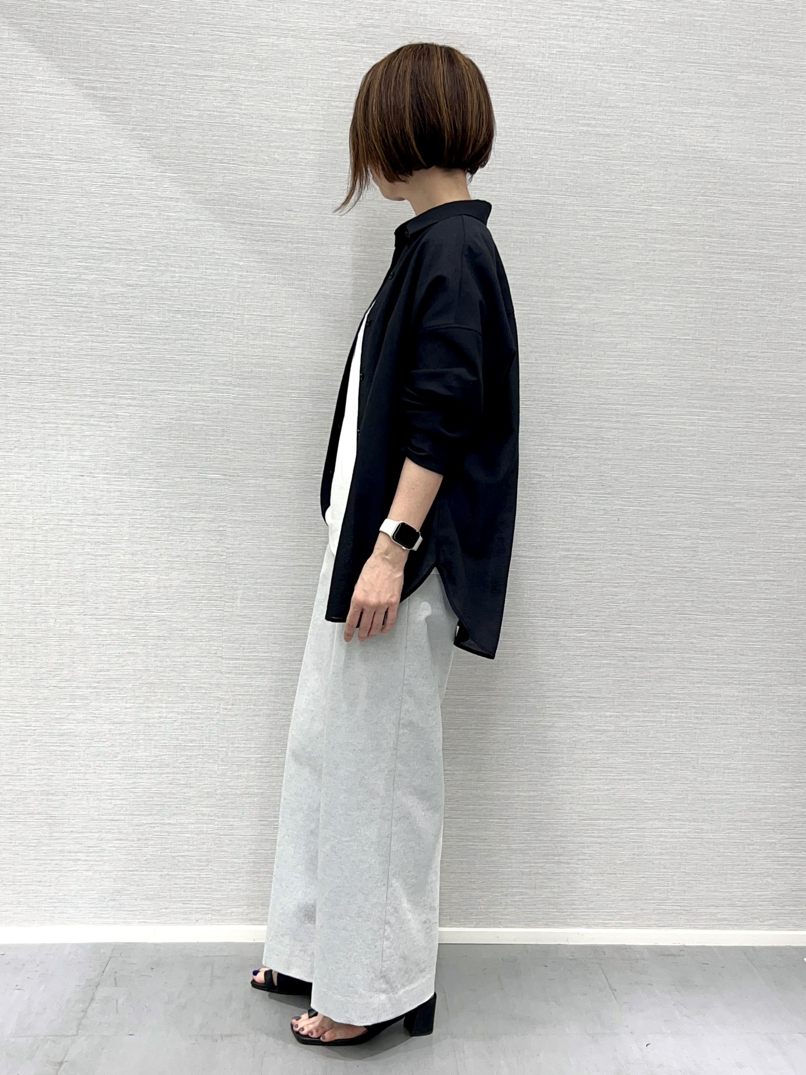 Shinakoさんの「UNTITLED｜【2WAY/マシンウォッシャブル】カシュクールデザインシャツ」を使ったコーディネート