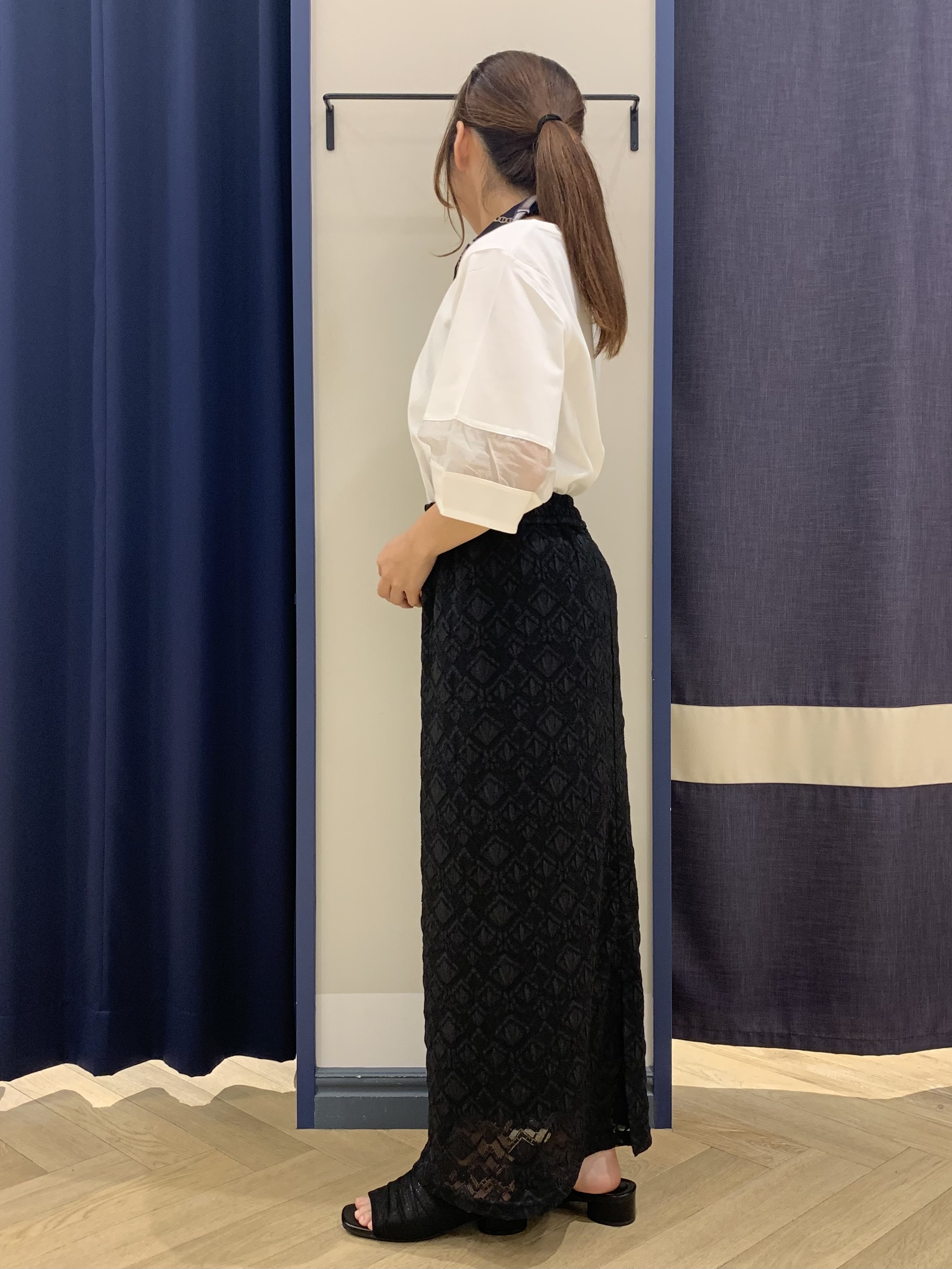 mokaさんの「grove｜【吸水速乾・UVカット・接触冷感】シアードッキングランタンスリーブTシャツ」を使ったコーディネート