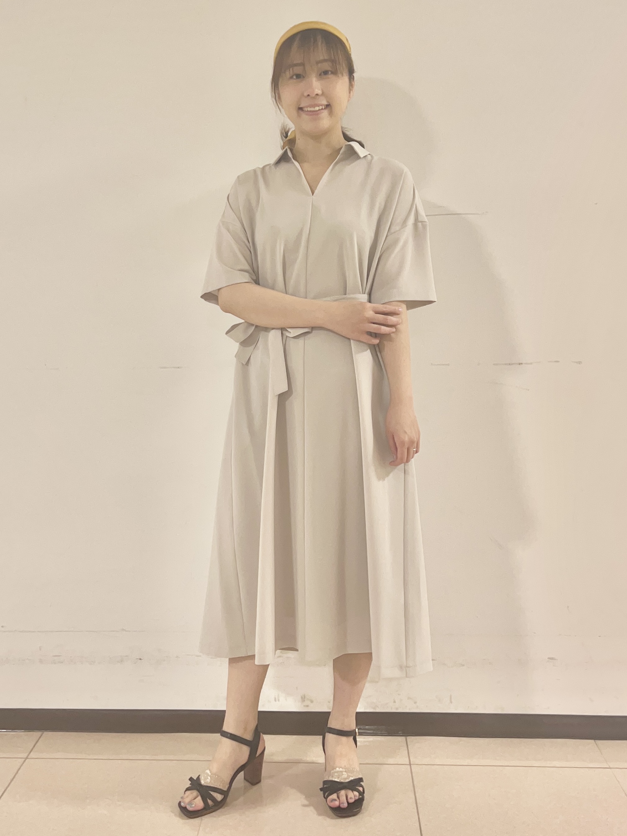 りおさんの「UNTITLED｜【UVカット/接触冷感/通気性】エアリークールワンピース」を使ったコーディネート