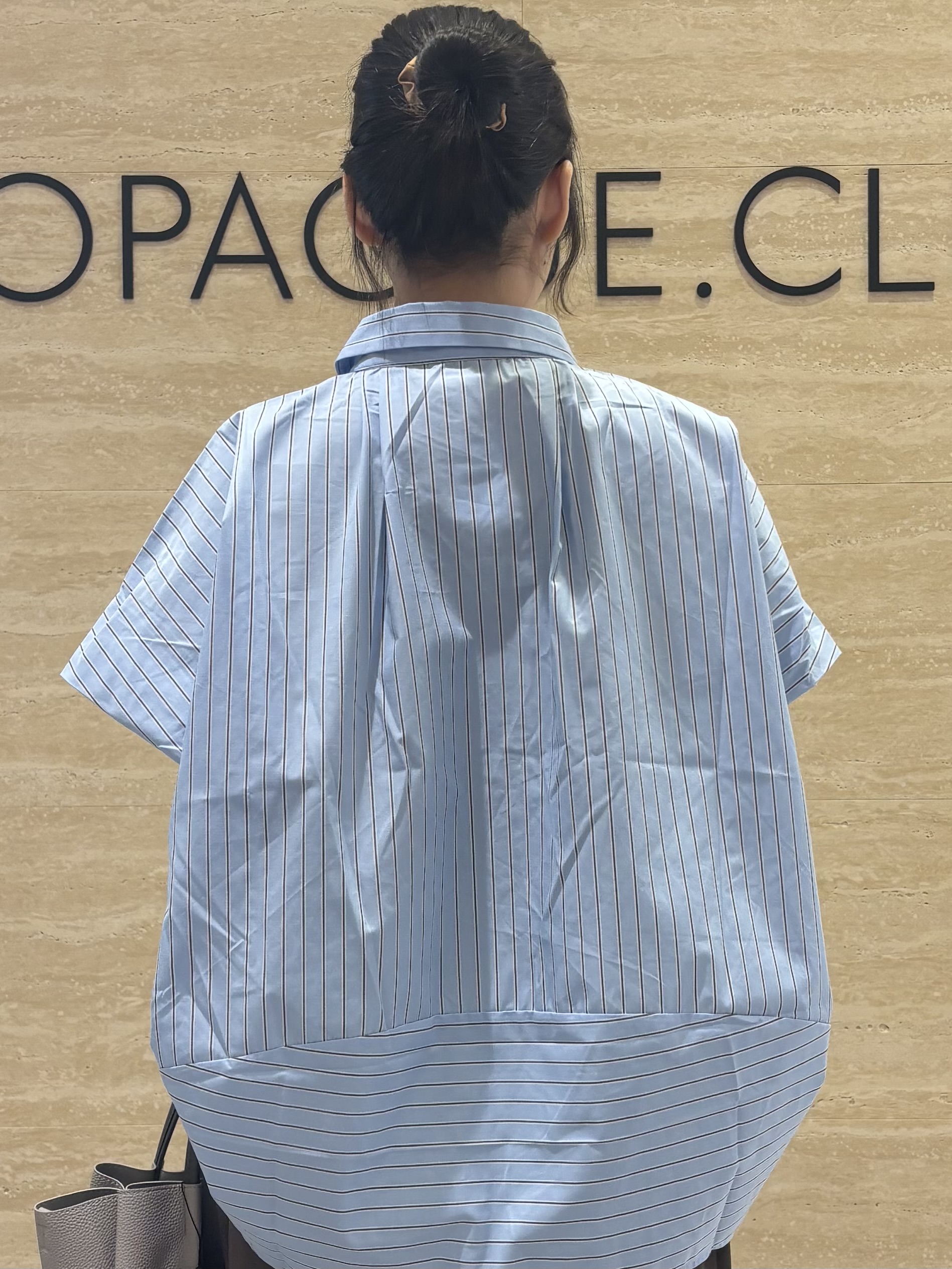 Ririkaさんの「OPAQUE.CLIP｜タックニュアンスフォルムシャツ【洗濯機OK】」を使ったコーディネート