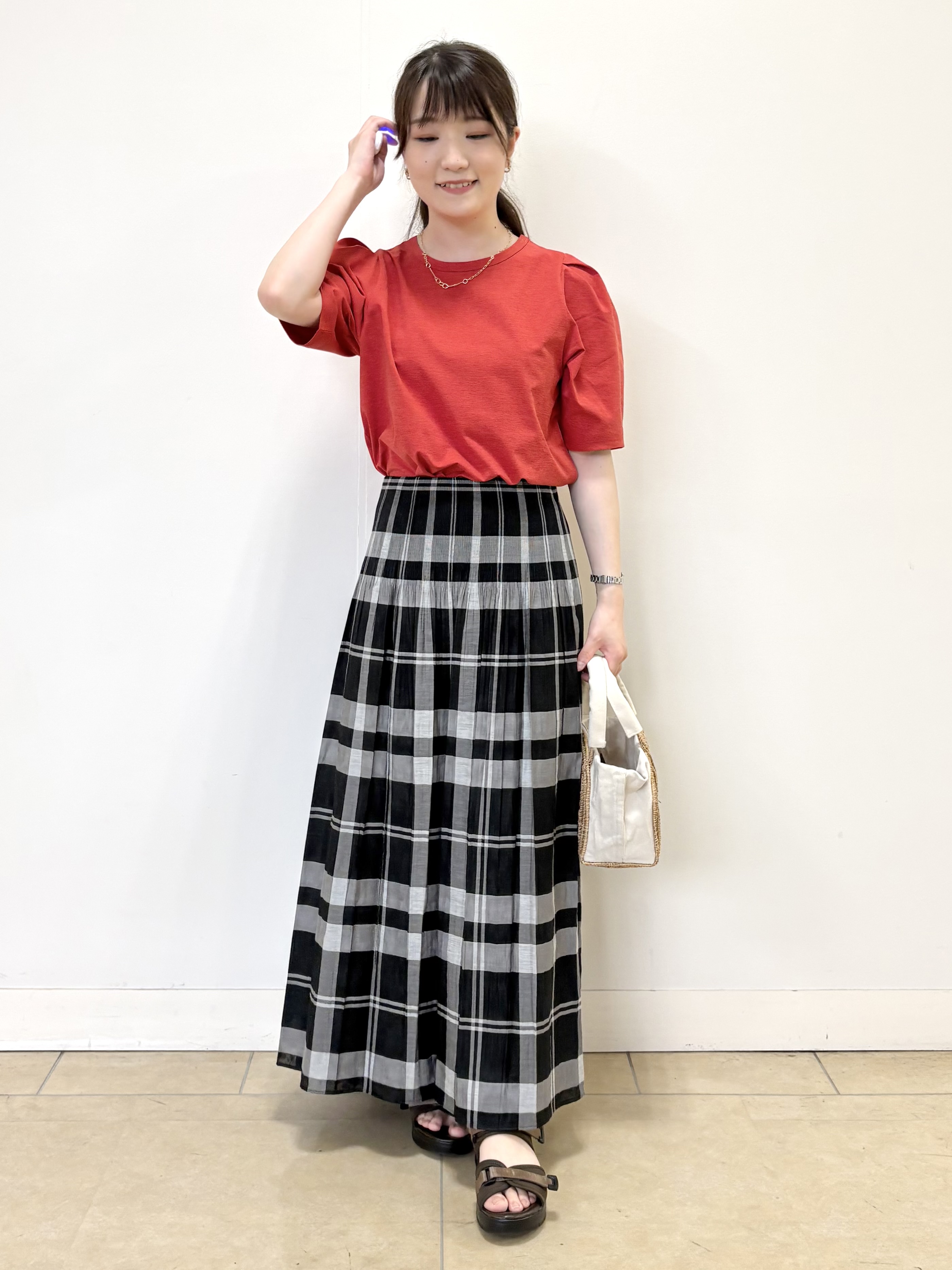 mikiさんの「Reflect｜【UVカット／接触冷感／吸水速乾】デザインスリーブプルオーバー」を使ったコーディネート