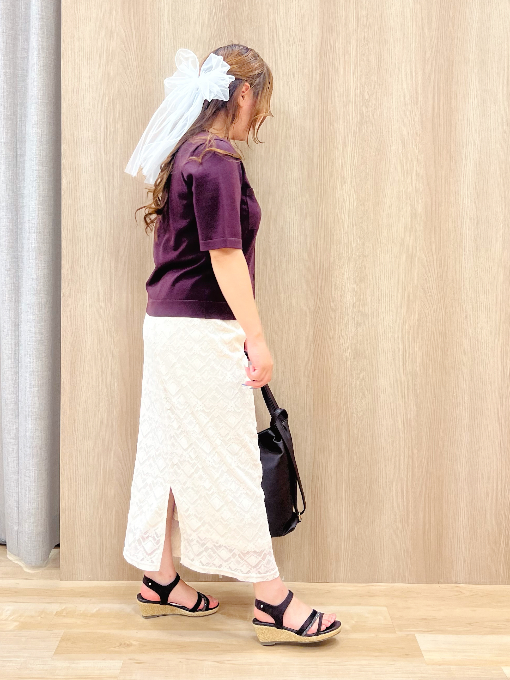 みことさんの「grove｜【ひんやり・UV・洗濯機◎】上品コットン混カーディガン」を使ったコーディネート