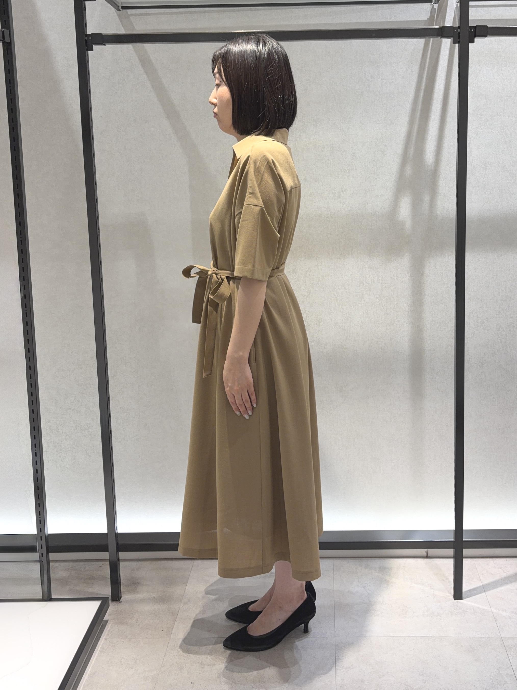 わたなべさんの「UNTITLED｜【UVカット/接触冷感/通気性】エアリークールワンピース」を使ったコーディネート