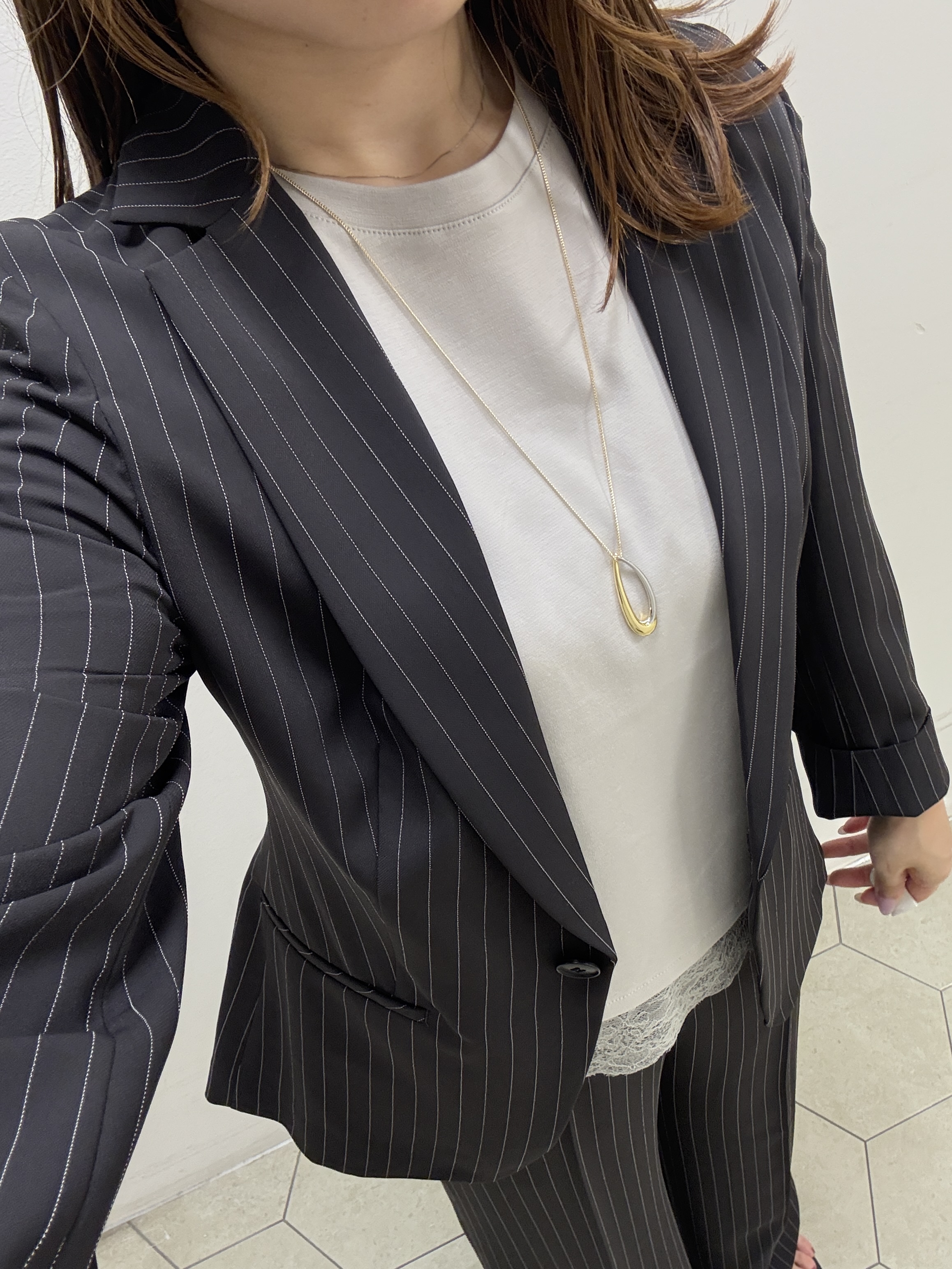kahoさんの「INDIVI｜【新作登場！着る日傘】 テーラードジャケット」を使ったコーディネート