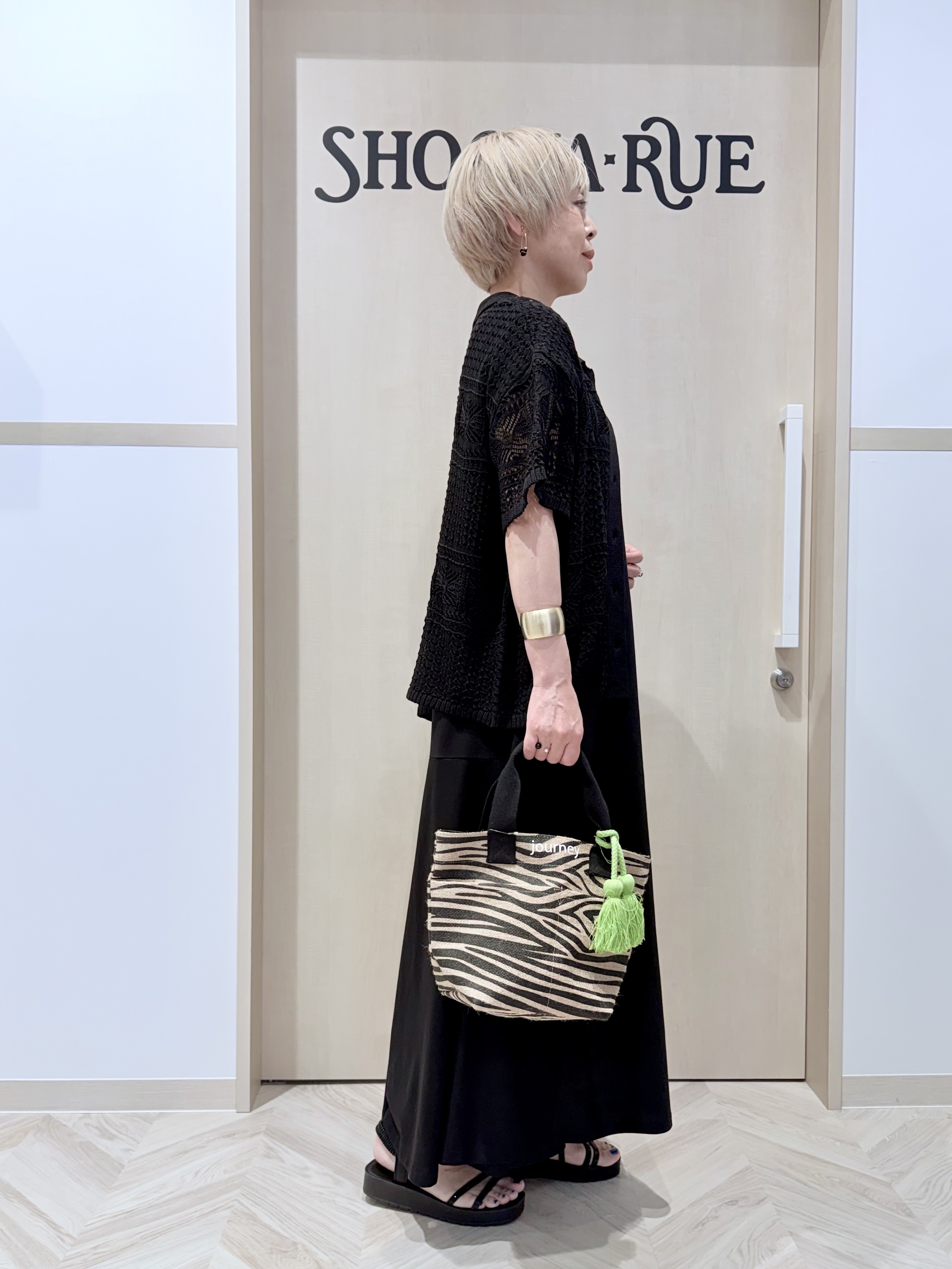 chieさんの「SHOO･LA･RUE｜レースニットカーディガン」を使ったコーディネート