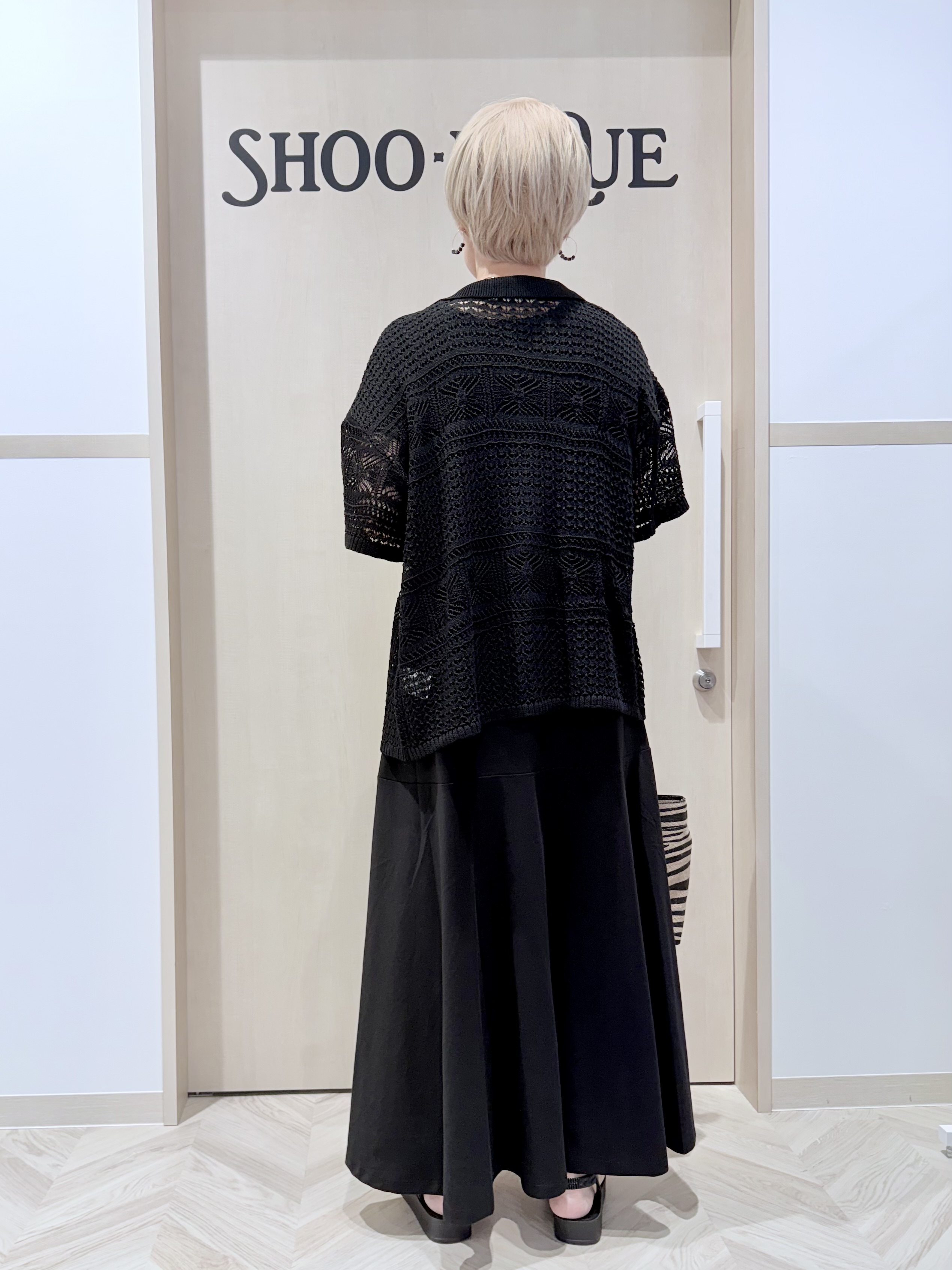 chieさんの「SHOO･LA･RUE｜レースニットカーディガン」を使ったコーディネート