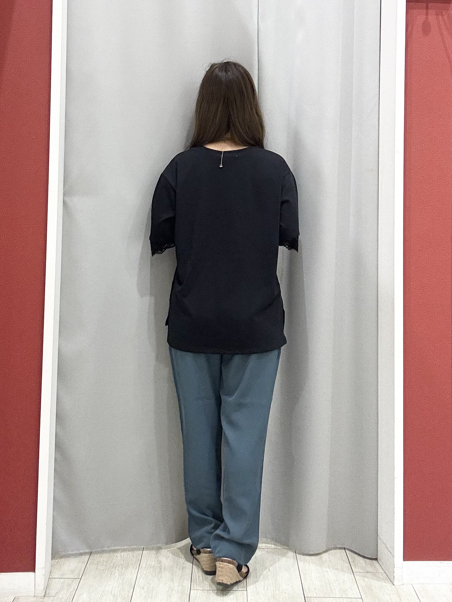 shioさんの「SHOO･LA･RUE｜【ひんやり/UV/S-LL】柄アソート お袖レースTシャツ」を使ったコーディネート