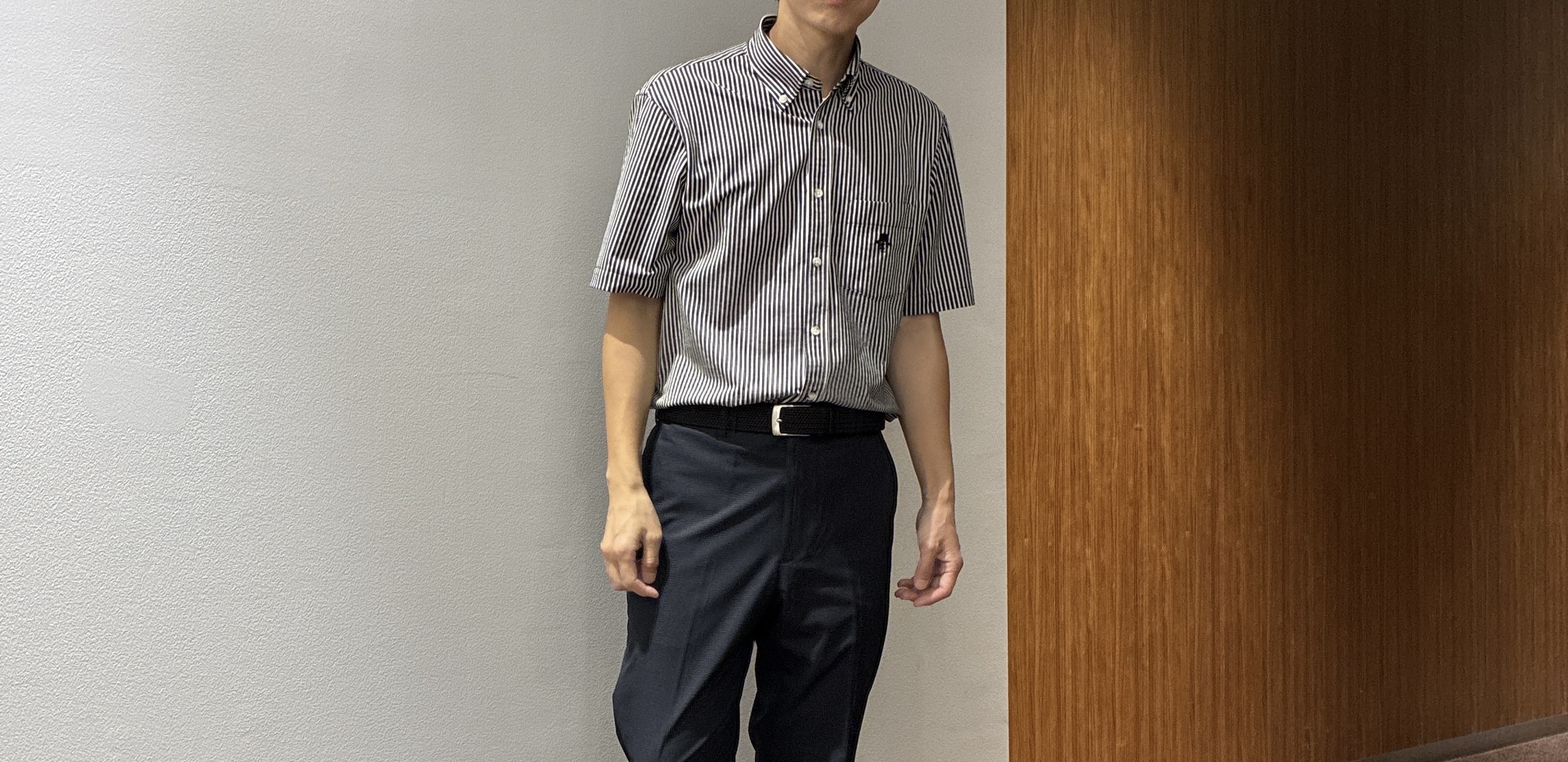 わいずみさんの「TAKEO KIKUCHI｜【抗菌防臭】COOL DOTS（R）ドビープリント ジャケット」を使ったコーディネート