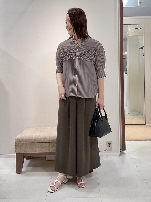 YUIさんの「UNTITLED｜【接触冷感/はっ水/セットアップ可】リラクシーガウチョパンツ」を使ったコーディネート