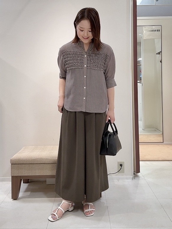 YUIさんの「UNTITLED｜【接触冷感/はっ水/セットアップ可】リラクシーガウチョパンツ」を使ったコーディネート