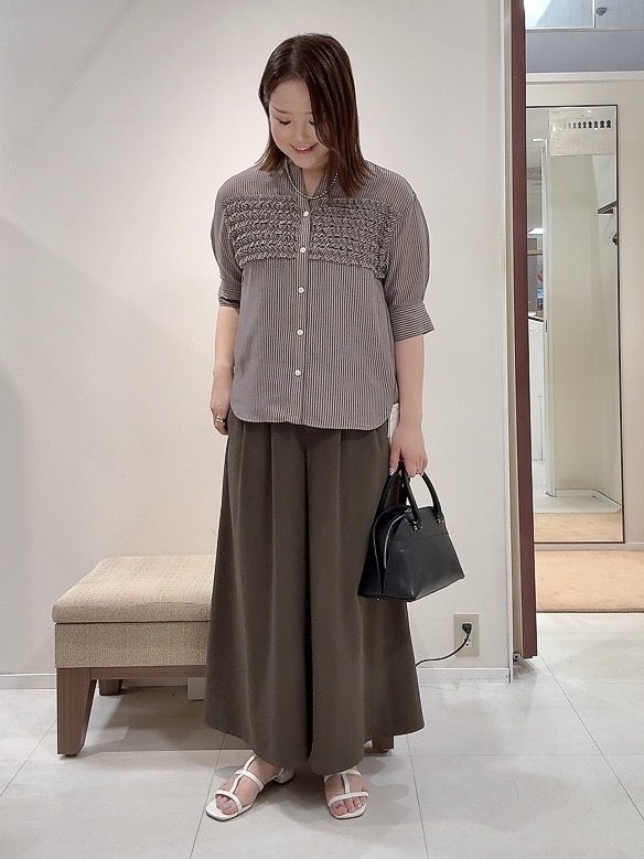 YUIさんの「UNTITLED｜【接触冷感/はっ水/セットアップ可】リラクシーガウチョパンツ」を使ったコーディネート