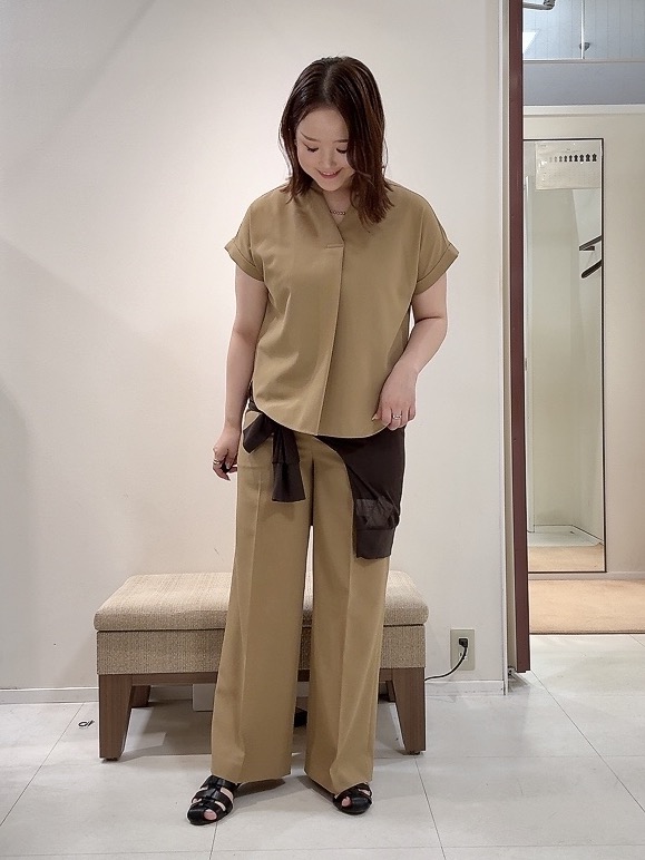 YUIさんの「UNTITLED｜【7色展開/ゆったり/ショート丈】シアートリコットカーディガン」を使ったコーディネート