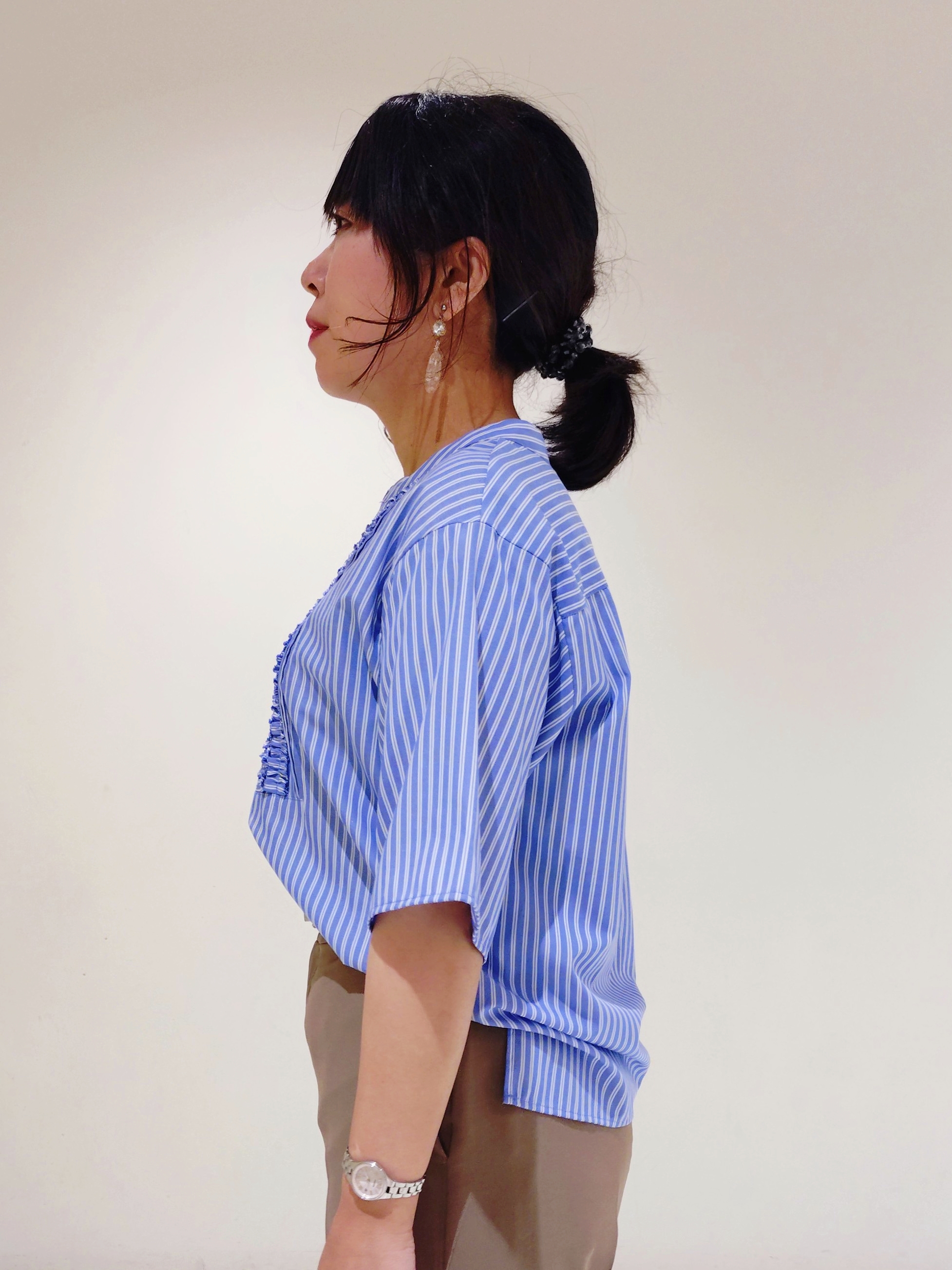 TOMOMIさんの「INDIVI｜【新作登場！着る日傘】 ワイドストレートパンツ」を使ったコーディネート
