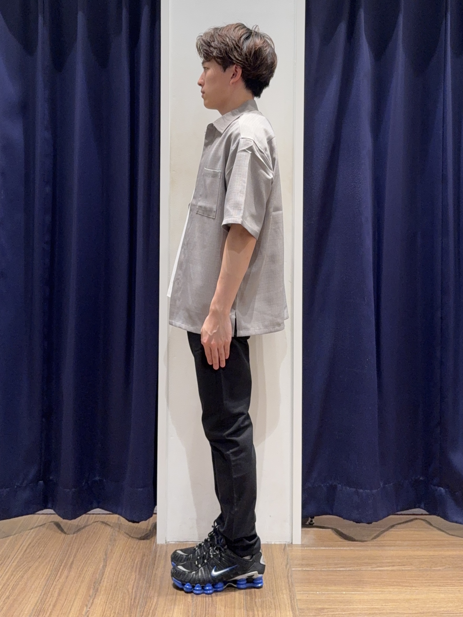 カシマさんの「THE SHOP TK｜【LINO FINE】 リネンライク半袖シャツ UVカット／イージーケア／吸水速乾／洗濯機OK／セッ」を使ったコーディネート