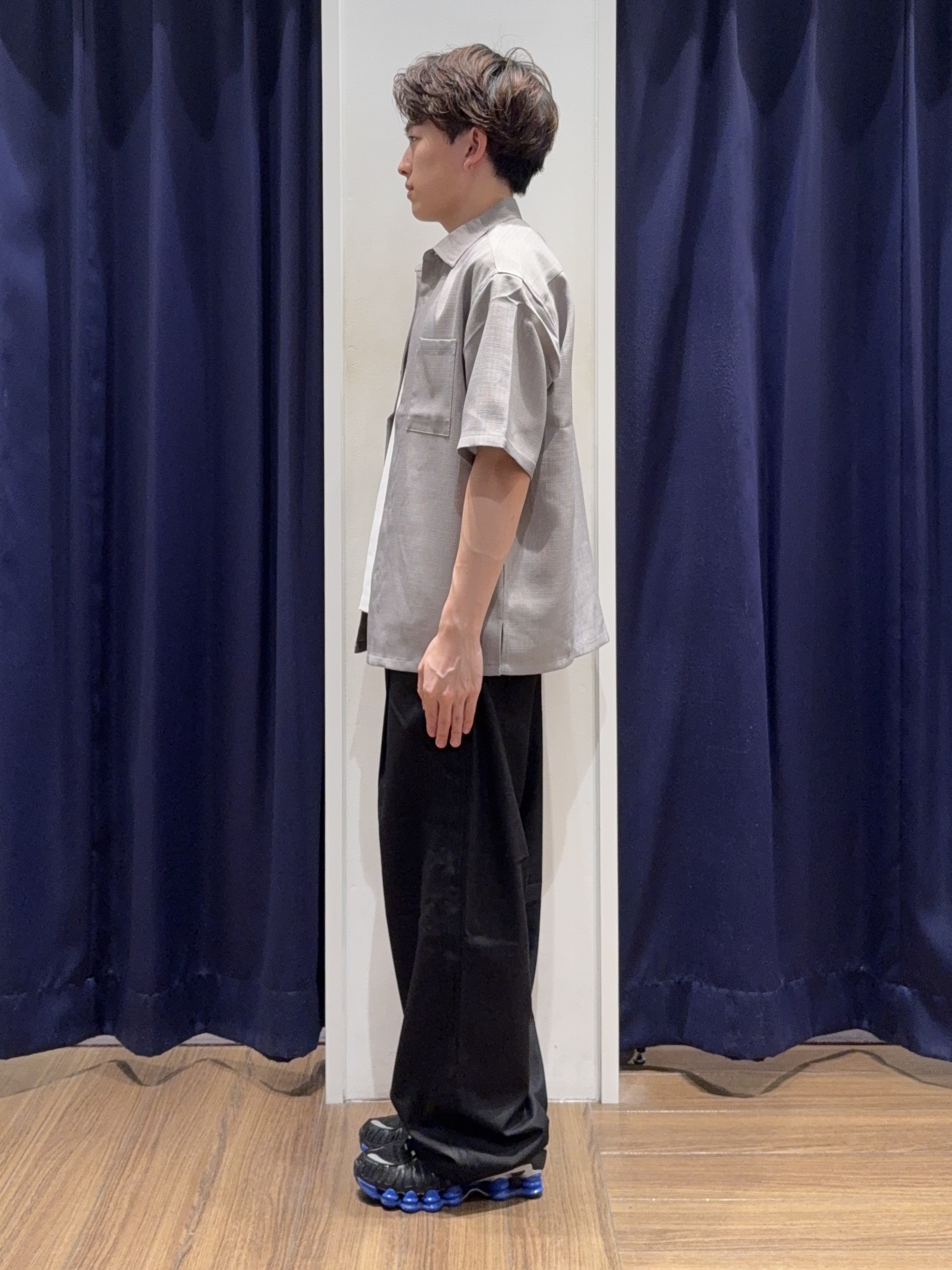 カシマさんの「THE SHOP TK｜【LINO FINE】 リネンライク半袖シャツ UVカット／イージーケア／吸水速乾／洗濯機OK／セッ」を使ったコーディネート