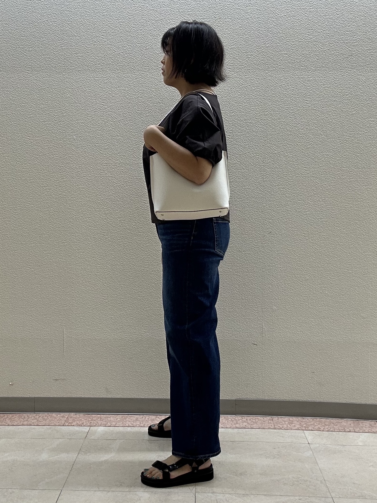 chinatsuさんの「Reflect｜【UVカット／接触冷感／吸水速乾】ギャザースリーブカットソー」を使ったコーディネート