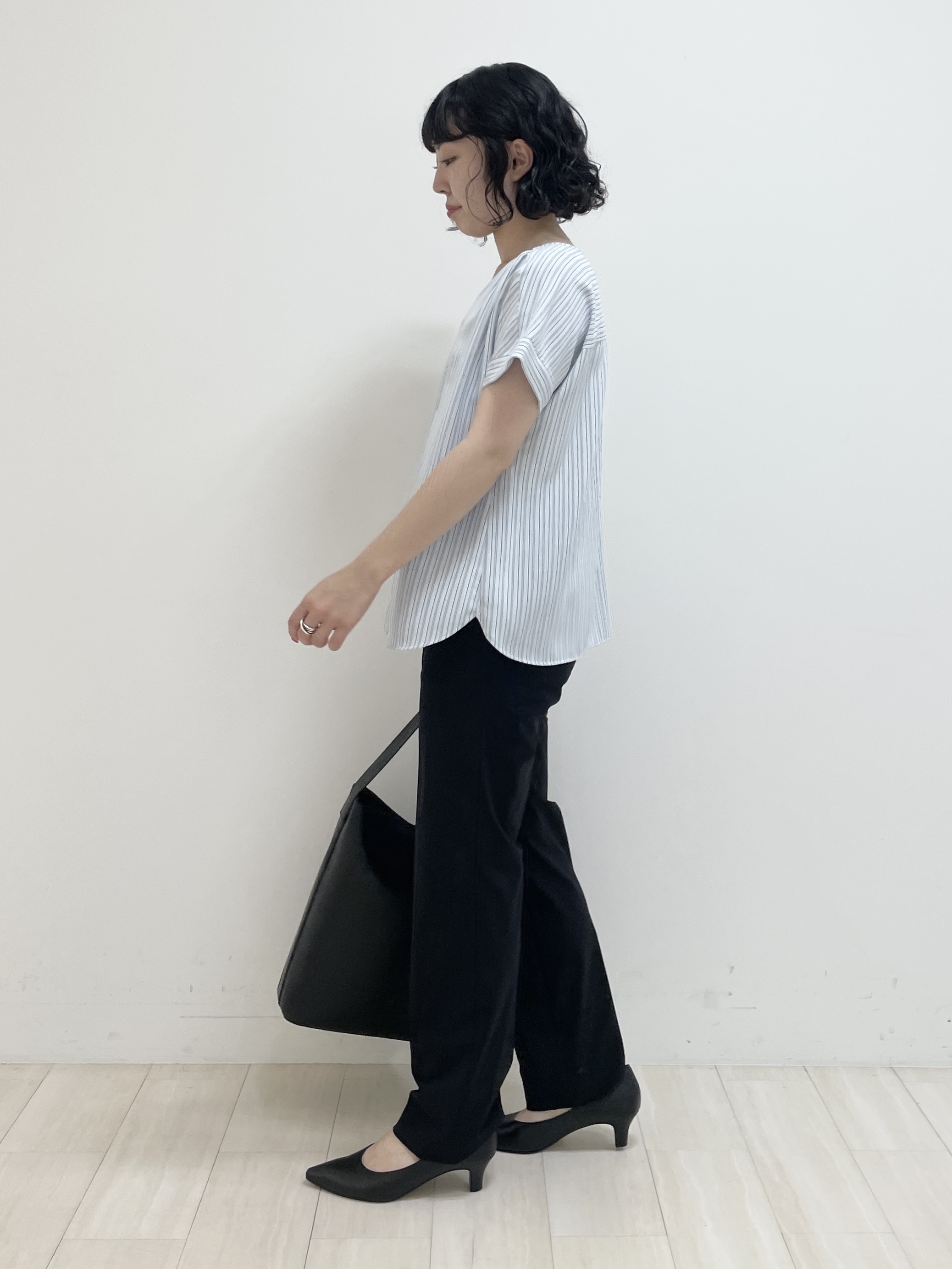 kanaさんの「INDIVI｜【着る日傘】ハーフスリーブダブルジャケット」を使ったコーディネート