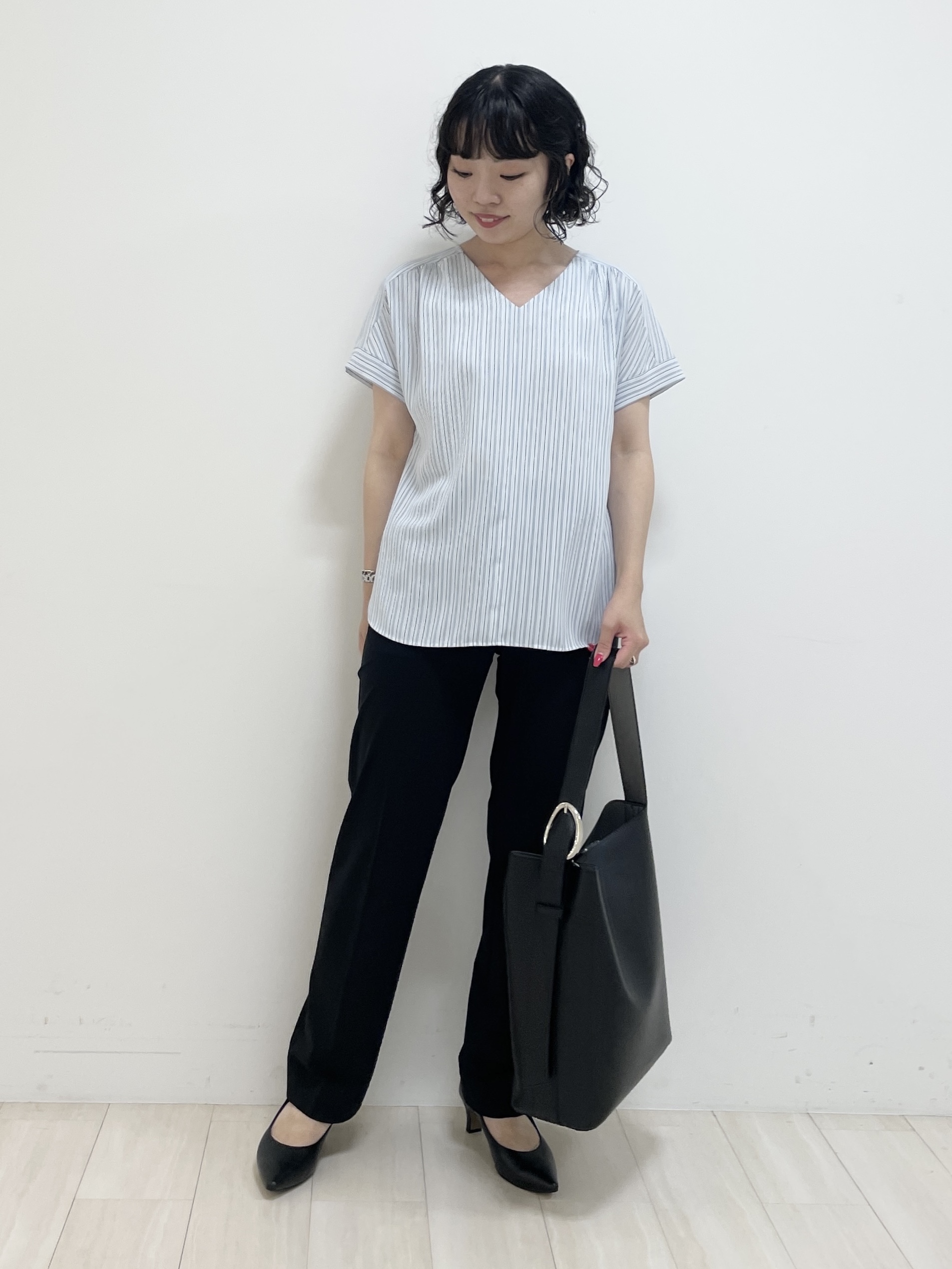 kanaさんの「INDIVI｜【着る日傘】ハーフスリーブダブルジャケット」を使ったコーディネート