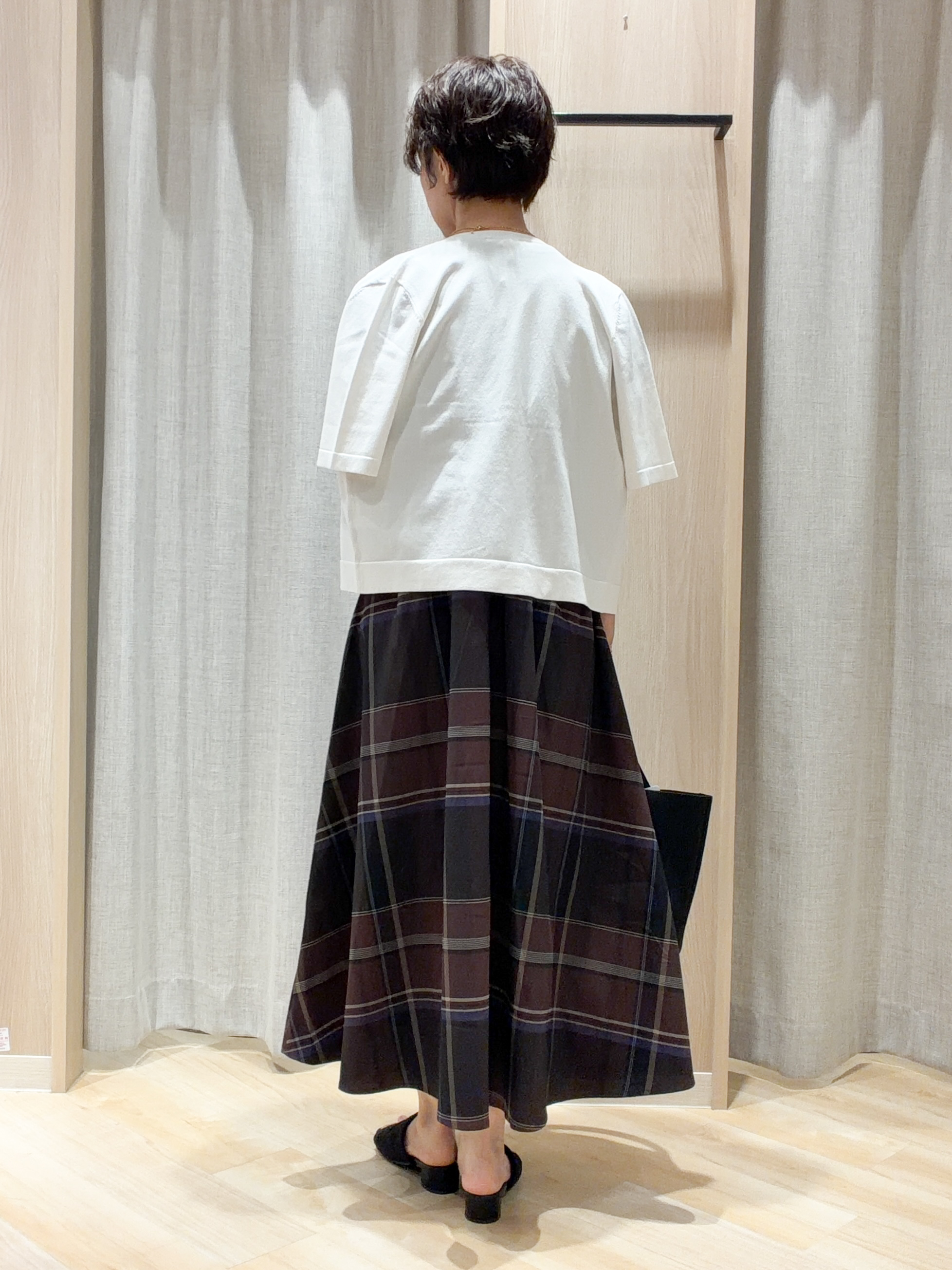 ヨッコさんの「grove｜【ひんやり・UV・洗濯機◎】上品コットン混カーディガン」を使ったコーディネート