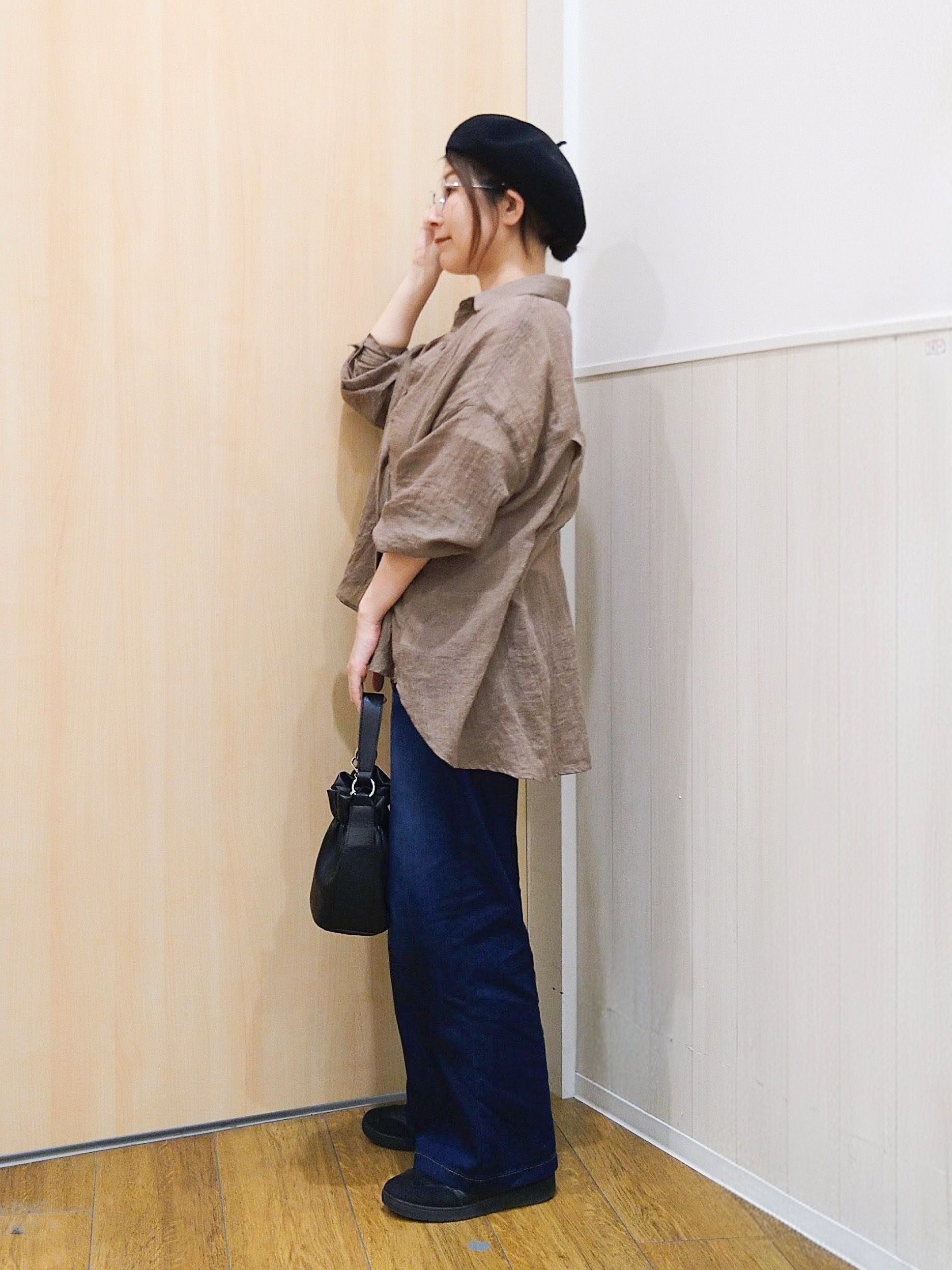 たぐちゃんさんの「SHOO･LA･RUE｜【体型カバー】ふんわり質感 やわらかこなれシアーシャツ」を使ったコーディネート