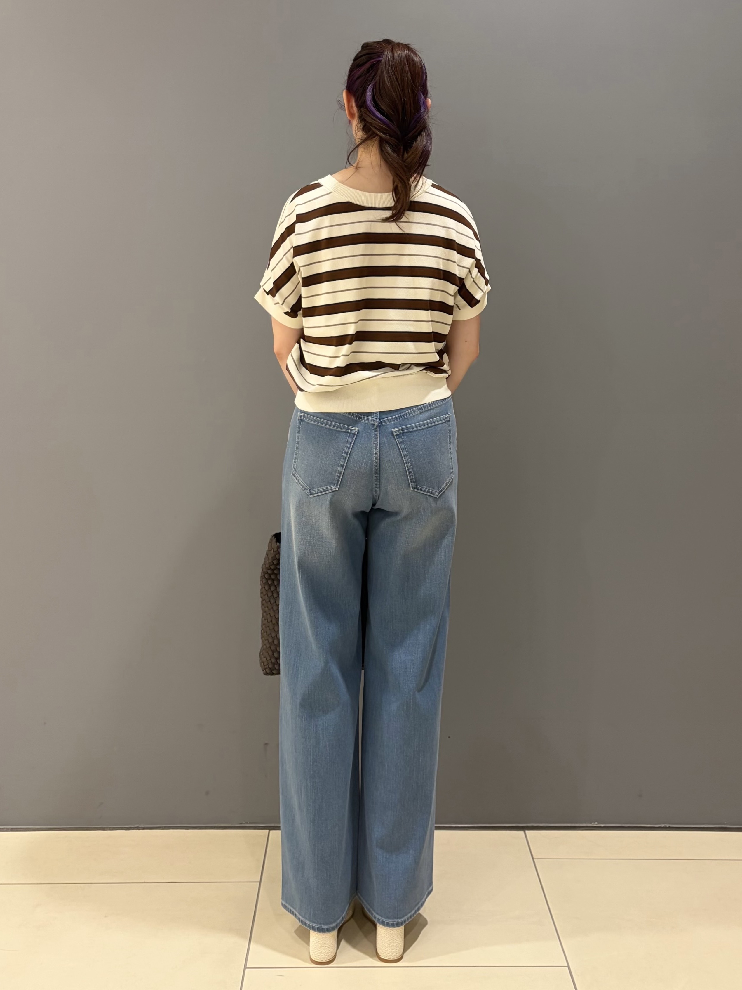 miさんの「UNTITLED｜【肌に張りつきにくい/前後2WAY】ドライタッチコットンプルオーバー」を使ったコーディネート