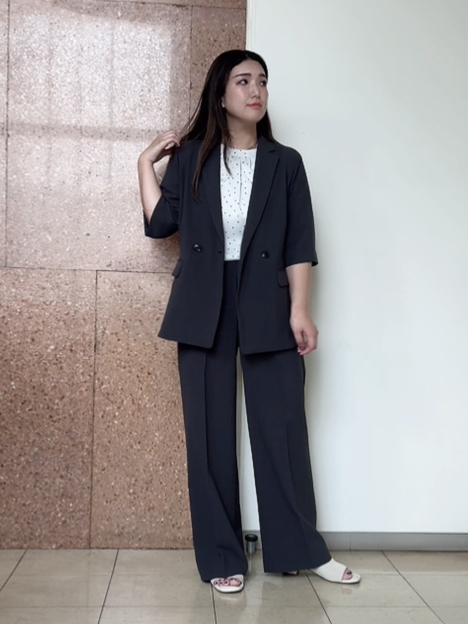 なかじさんの「UNTITLED｜【セットアップ可/UVカット/通気性】エアリークール半袖ジャケット」を使ったコーディネート