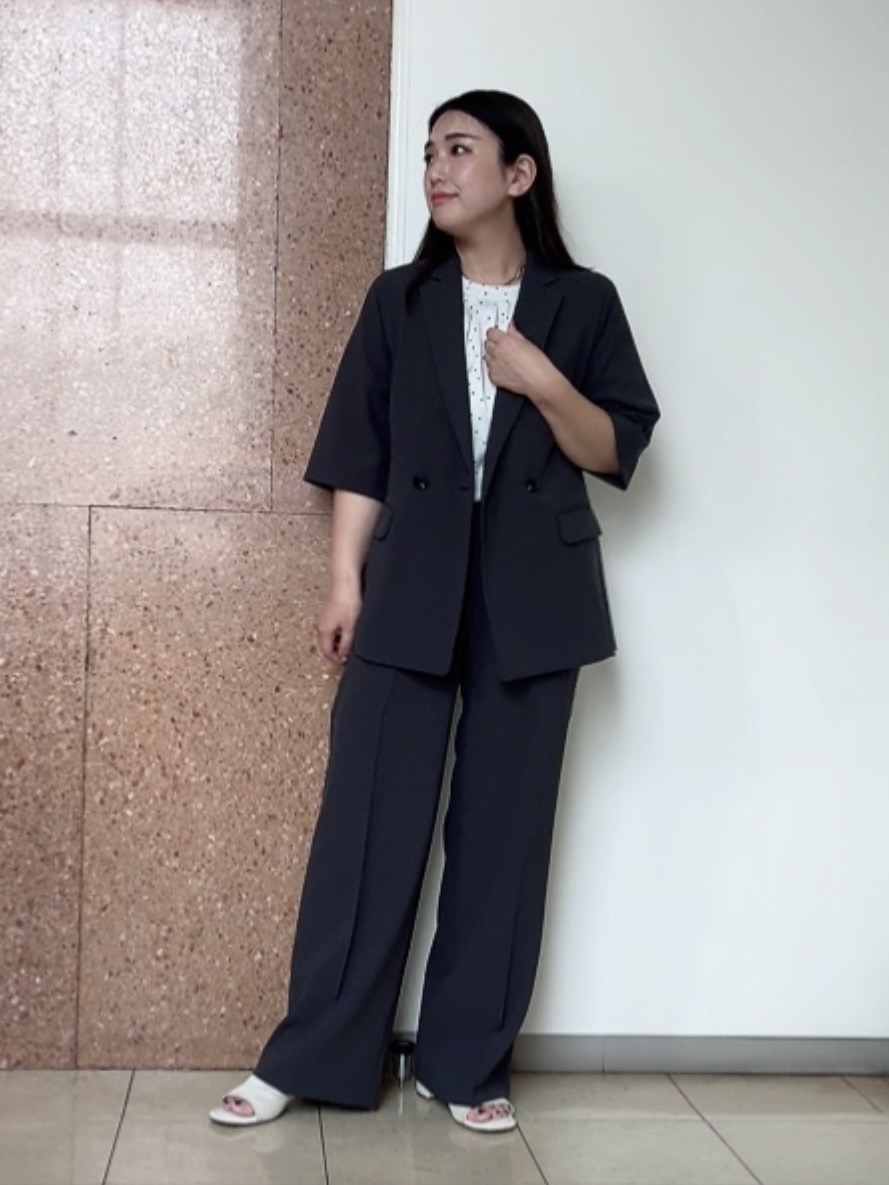 なかじさんの「UNTITLED｜【セットアップ可/UVカット/通気性】エアリークール半袖ジャケット」を使ったコーディネート