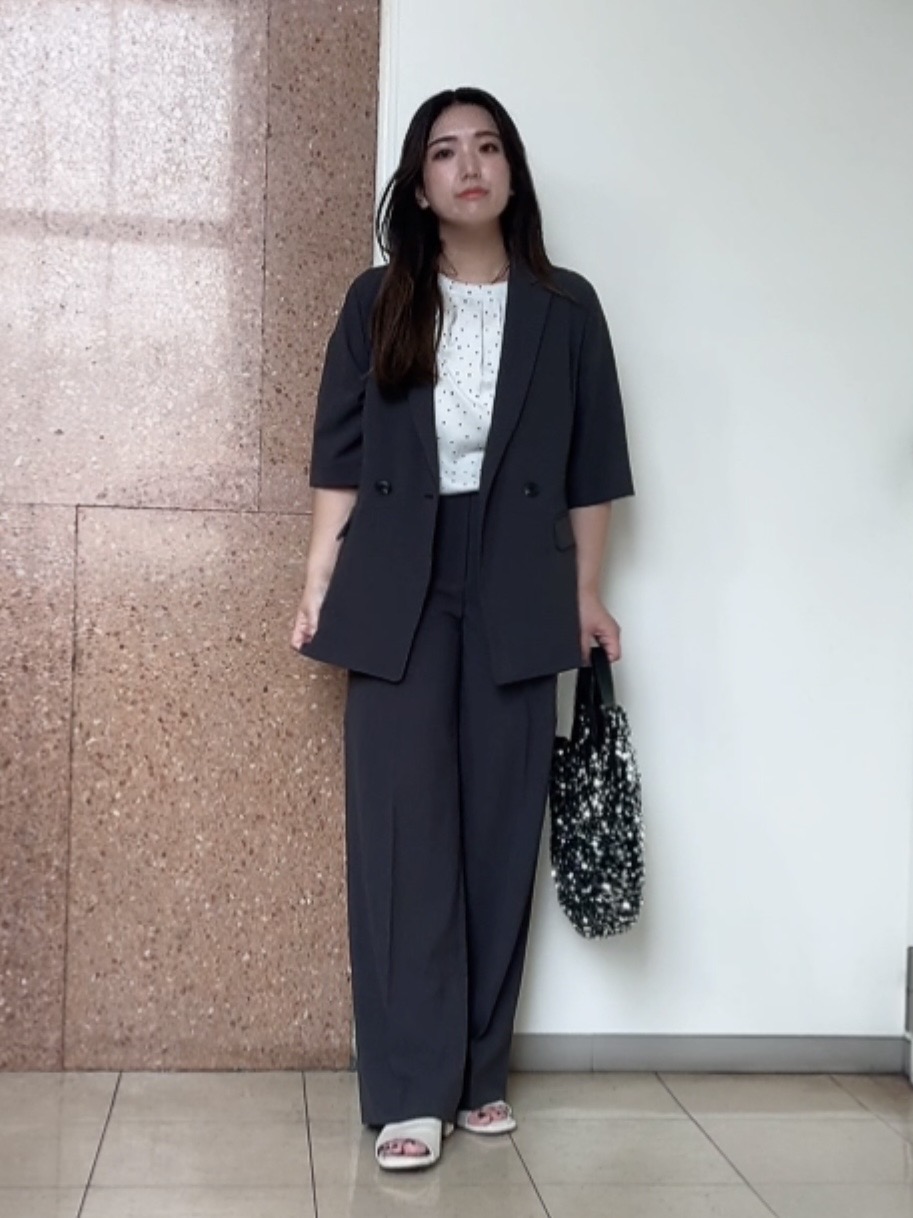なかじさんの「UNTITLED｜【セットアップ可/UVカット/通気性】エアリークール半袖ジャケット」を使ったコーディネート