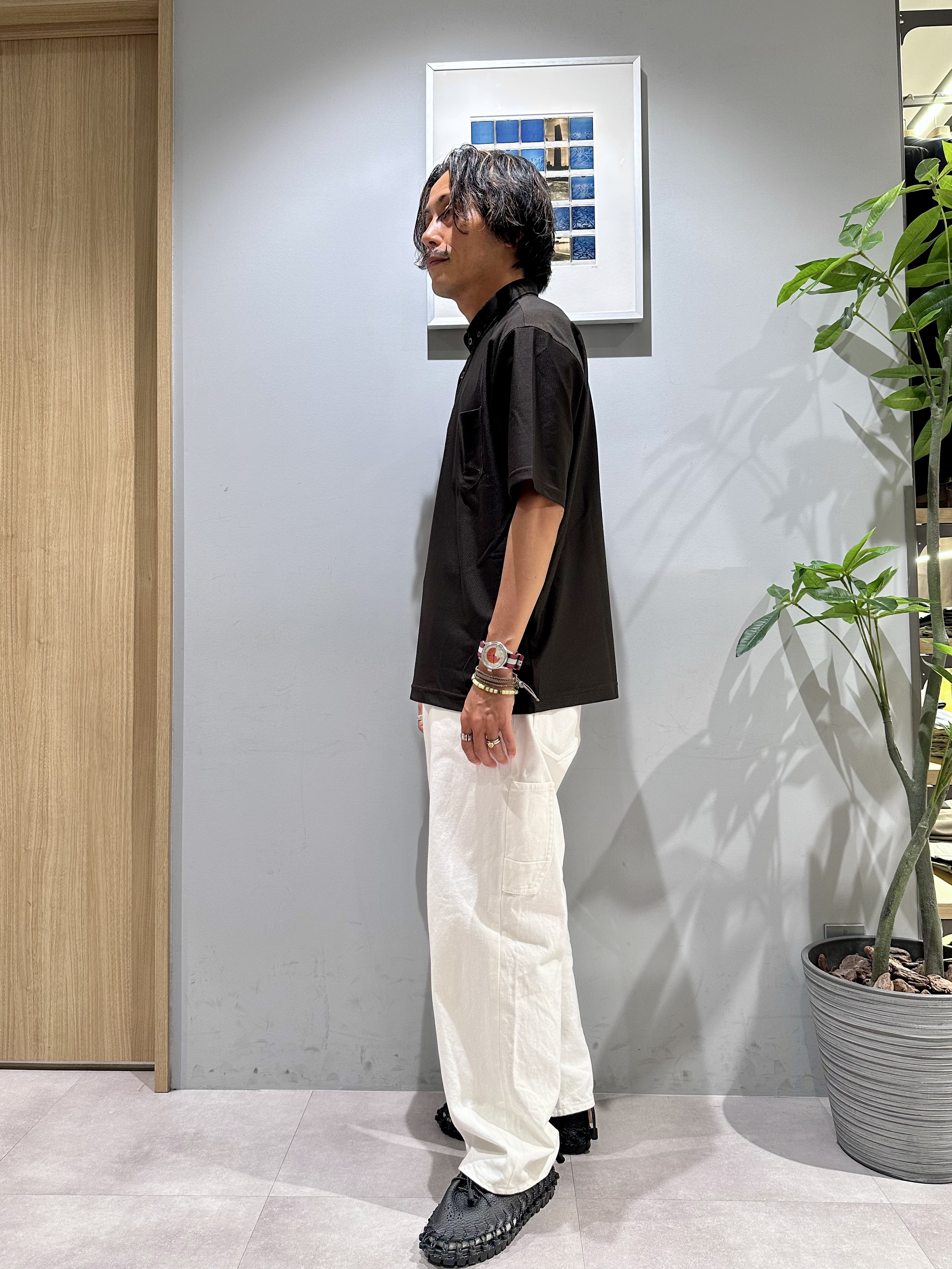 obaさんの「TAKEO KIKUCHI｜AIRTOOL ポロシャツ」を使ったコーディネート