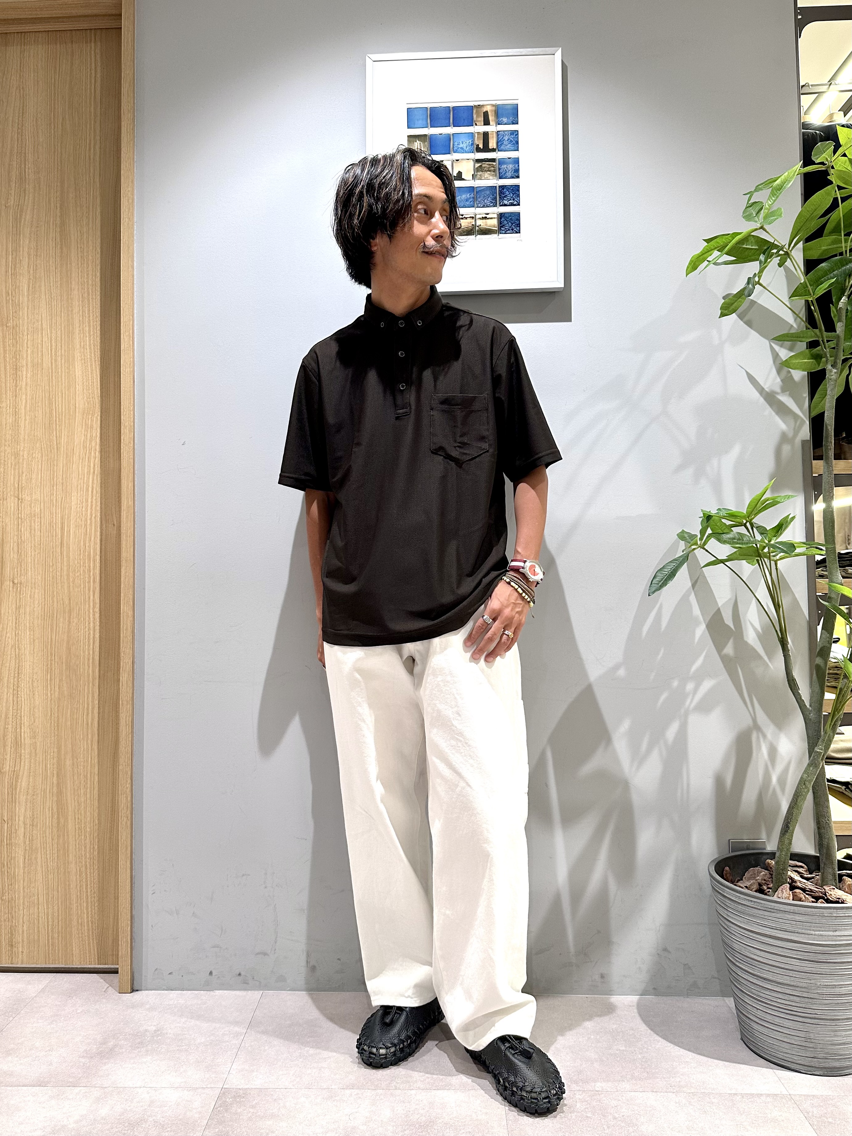 obaさんの「TAKEO KIKUCHI｜AIRTOOL ポロシャツ」を使ったコーディネート